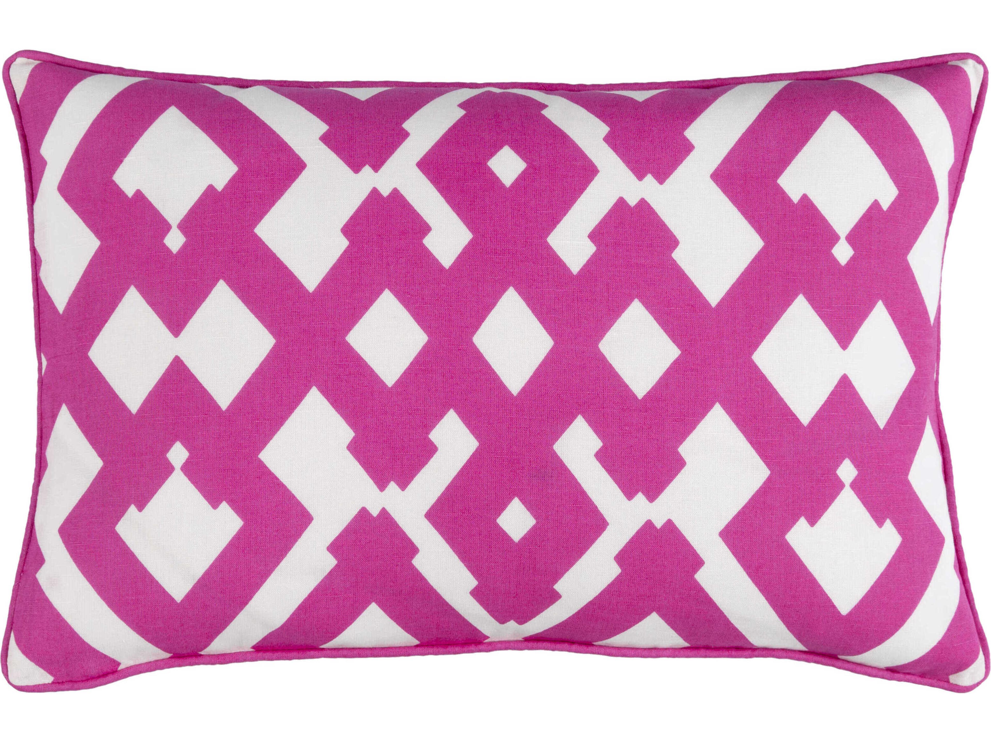 Surya Zig Zag Magenta Pillow