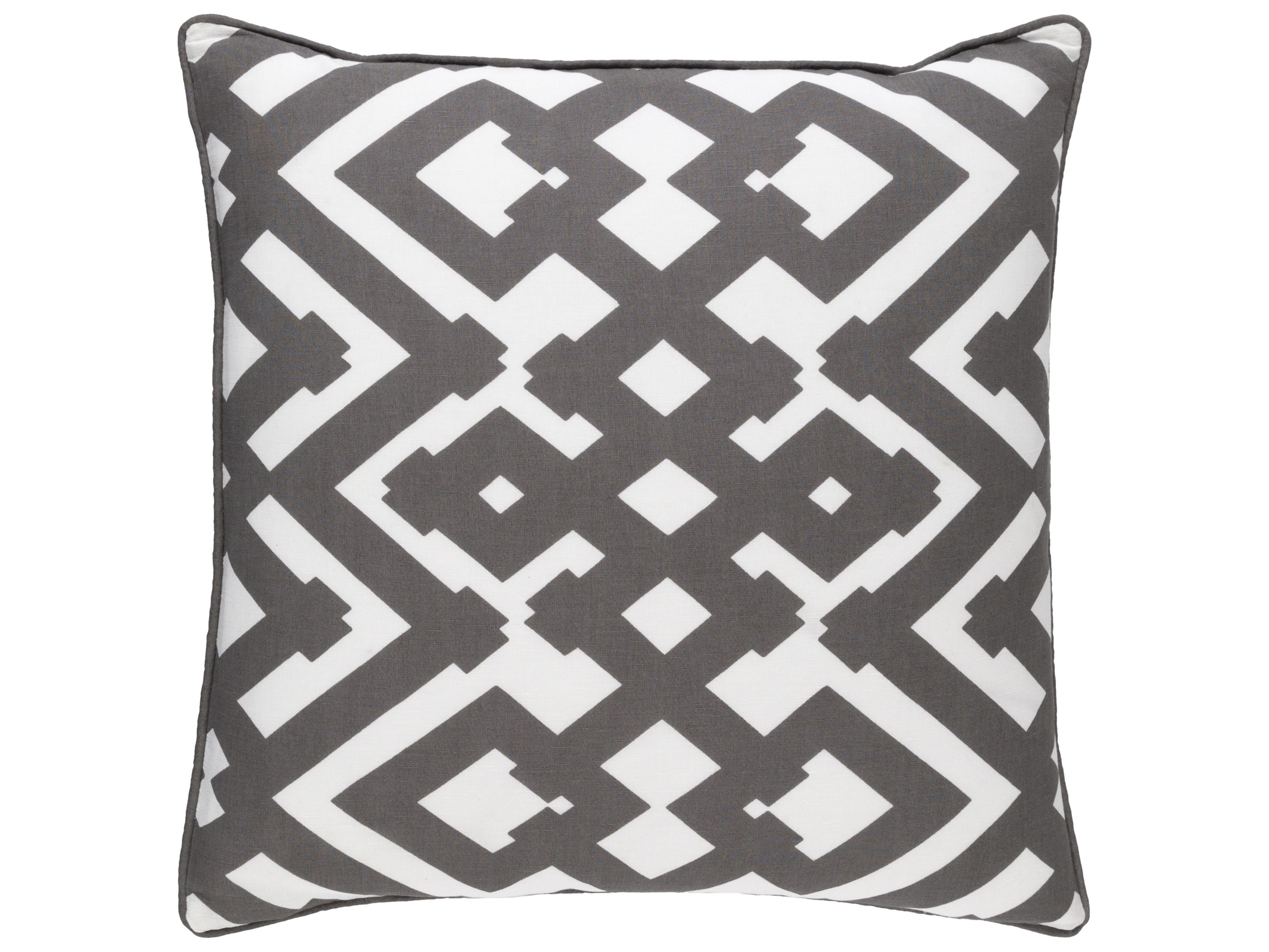 Zig Zag White Pillow