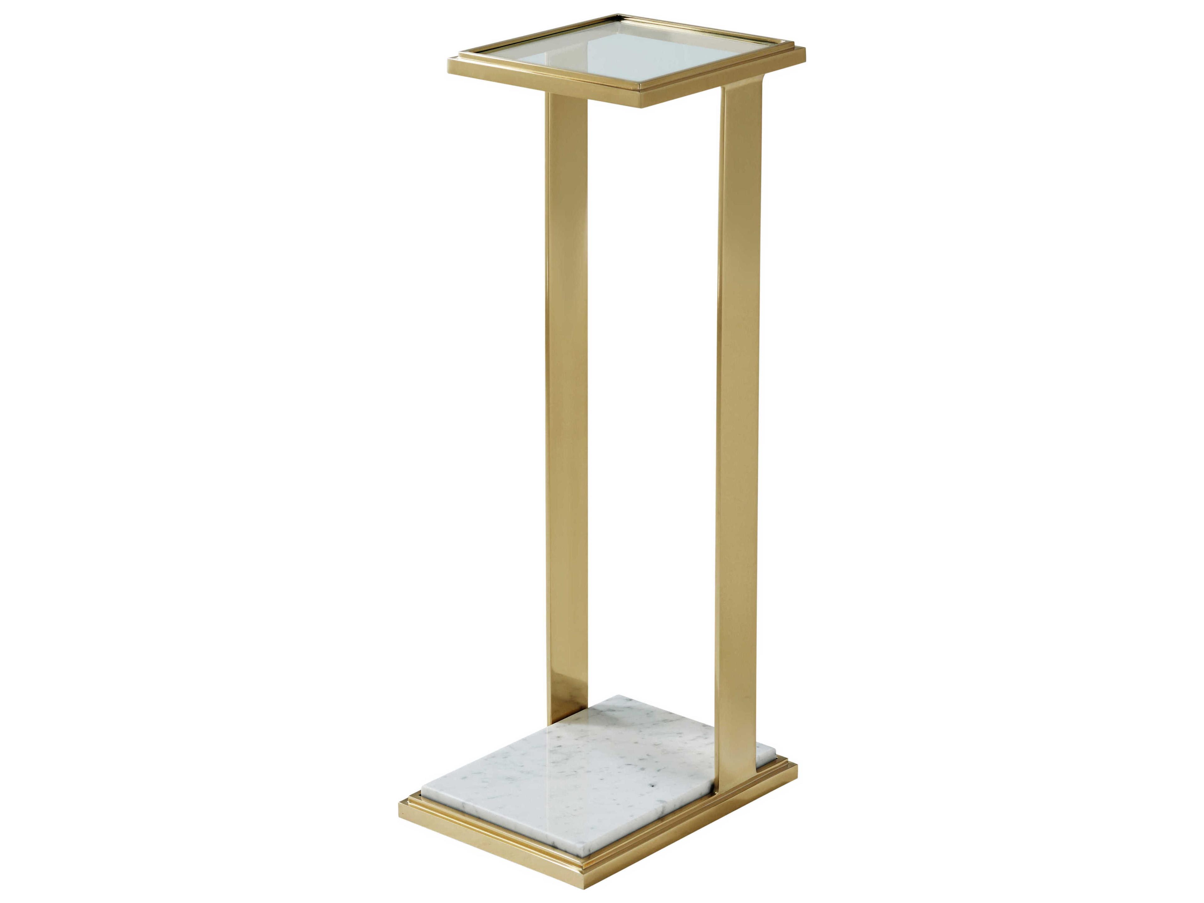 Theodore Alexander Oasis 8" Rectangular Glass End Table