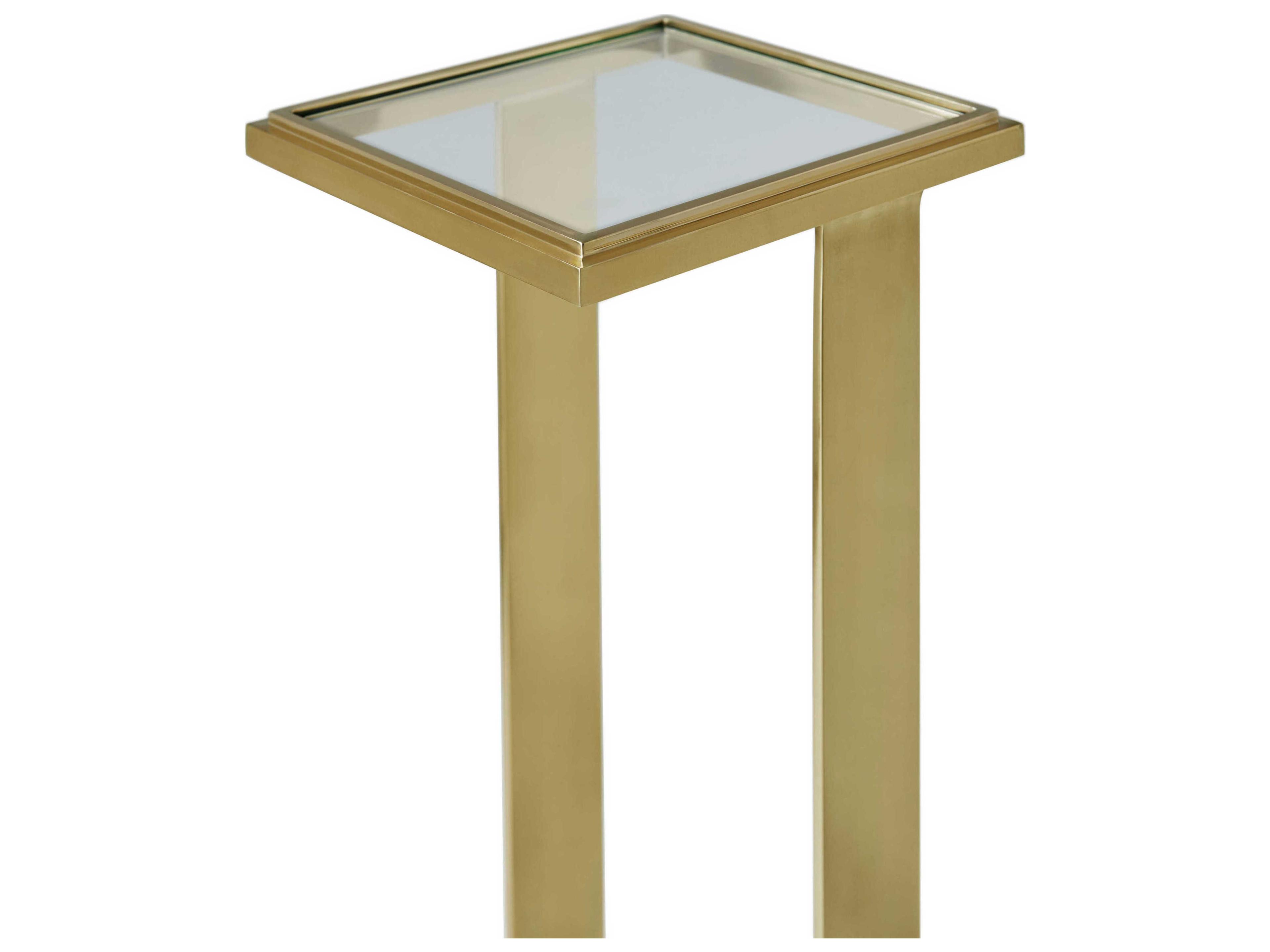 Theodore Alexander Oasis 8" Rectangular Glass End Table