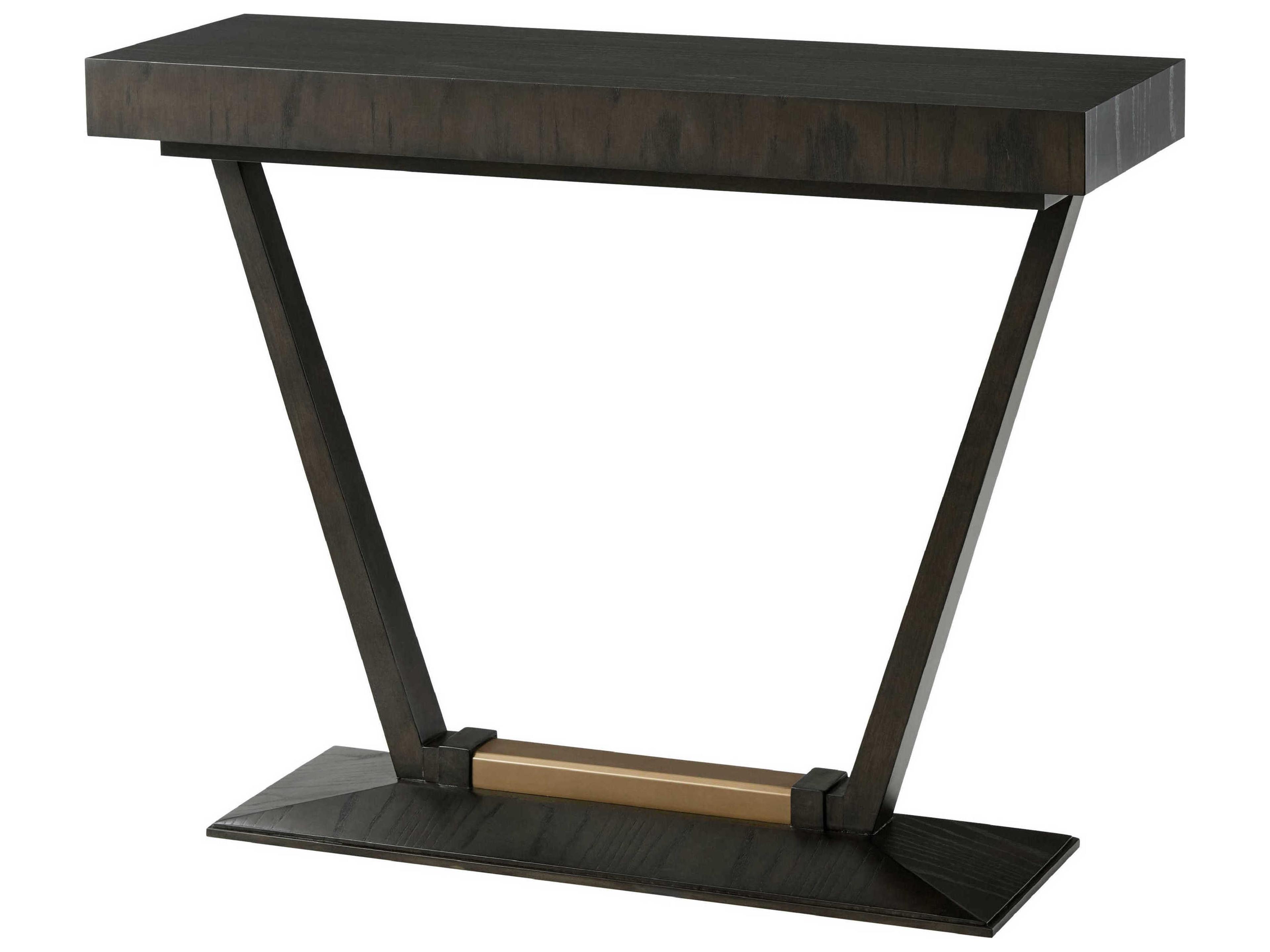 Theodore Alexander Rectangular Wood Ardoise Console Table