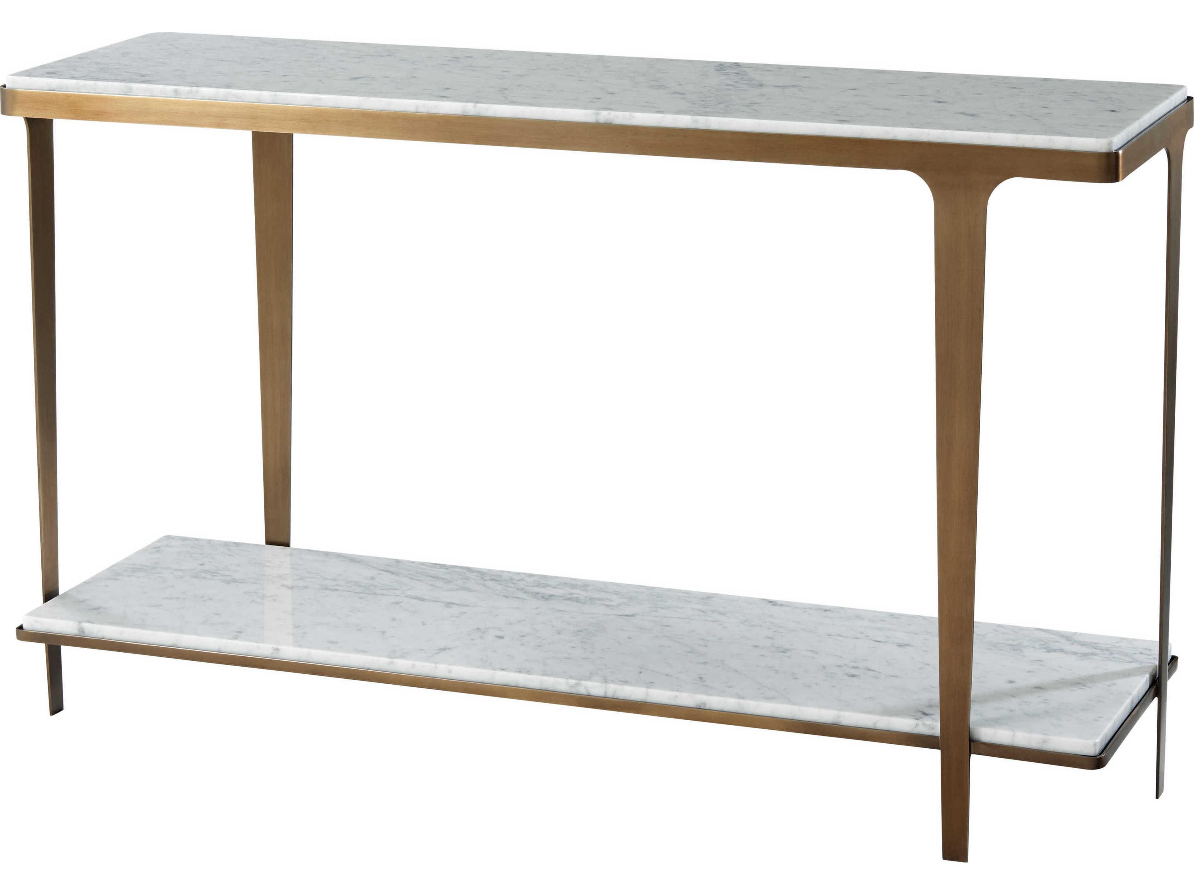 Theodore Alexander Rectangular Marble Wardle Console Table