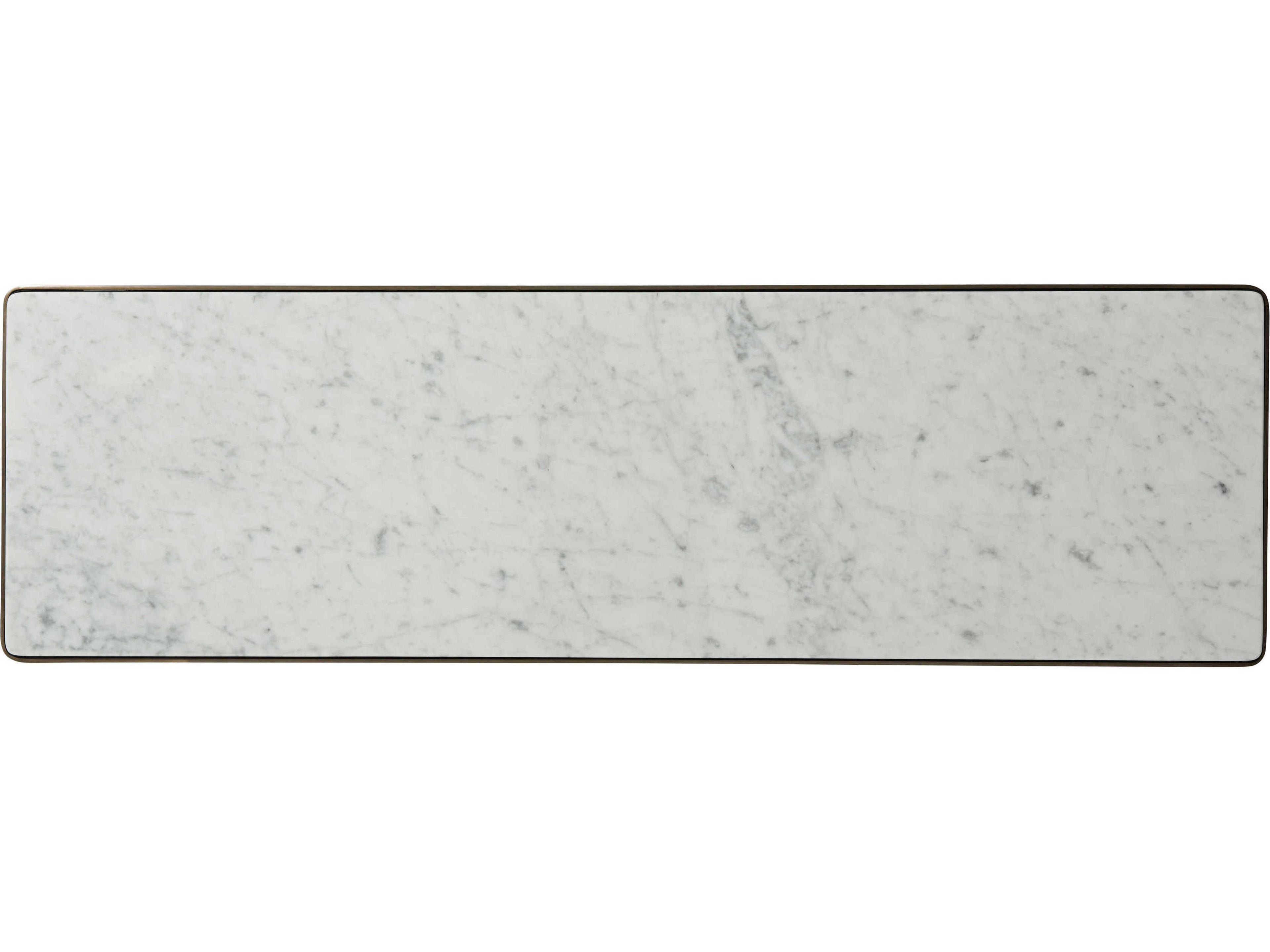 Theodore Alexander Rectangular Marble Wardle Console Table