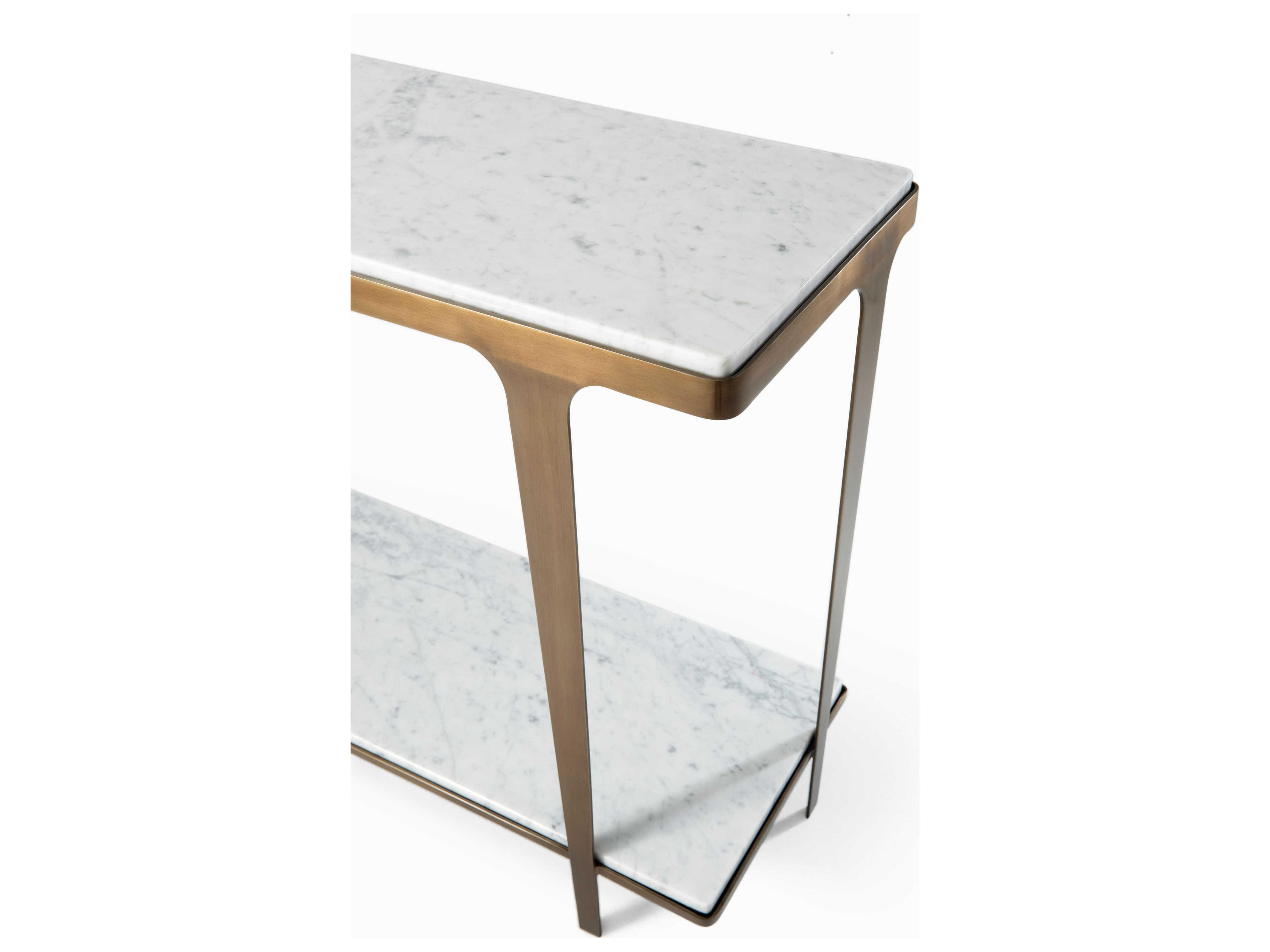 Theodore Alexander Rectangular Marble Wardle Console Table