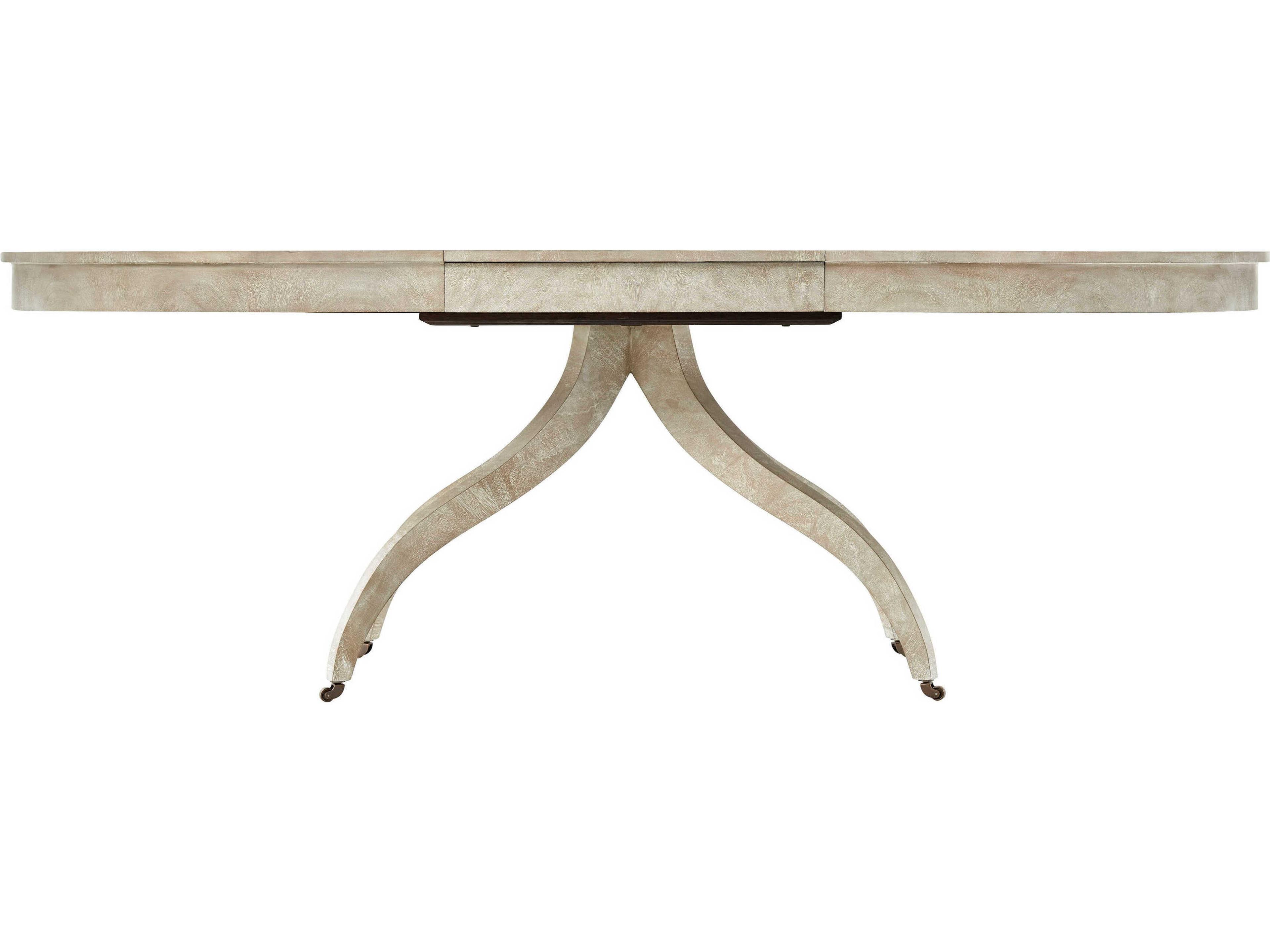 Theodore Alexander Oval Wood Geo Coast Dining Table