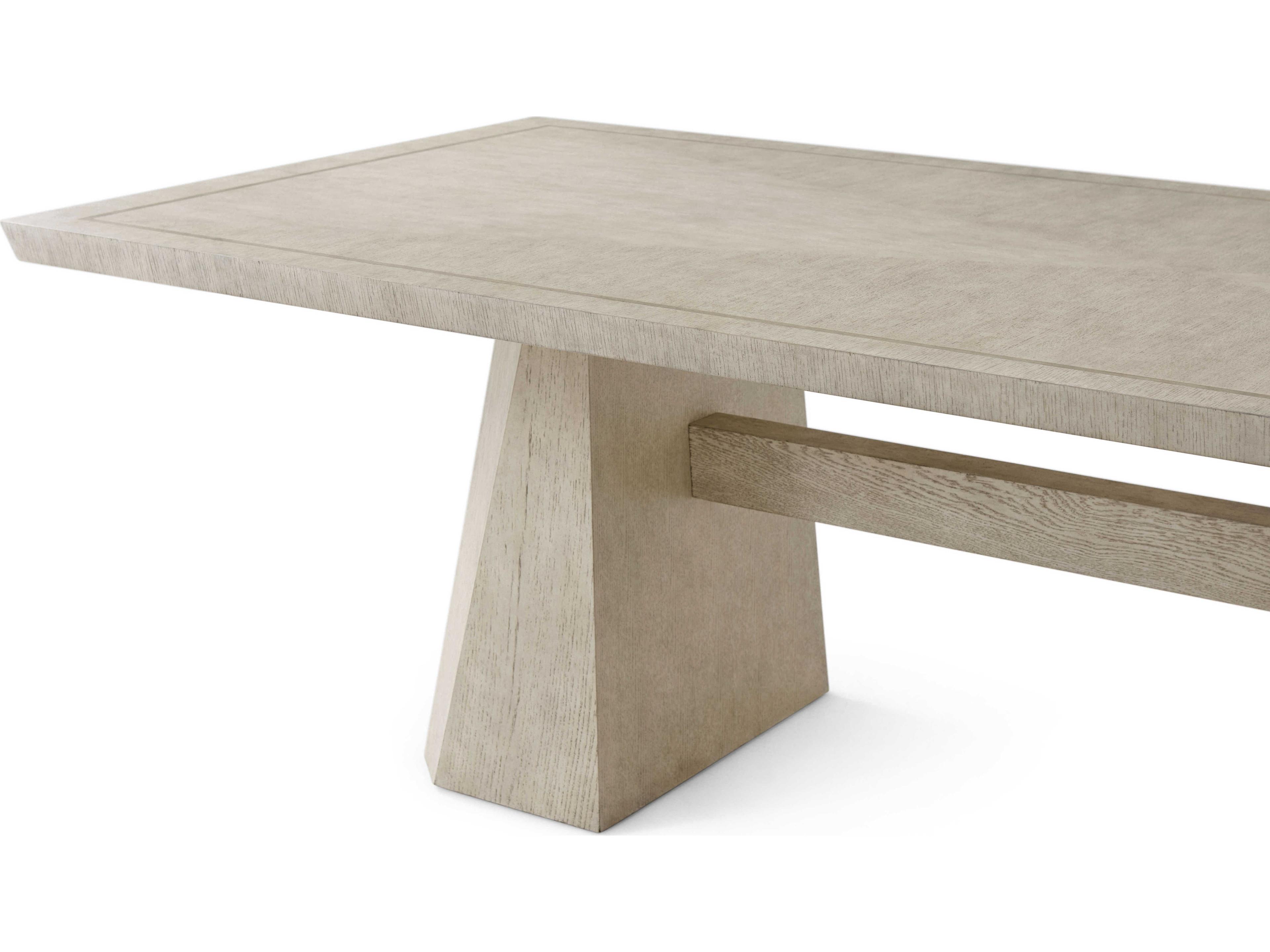 Theodore Alexander Isola Rectangular Wood Gowan Vicenzo Dining Table