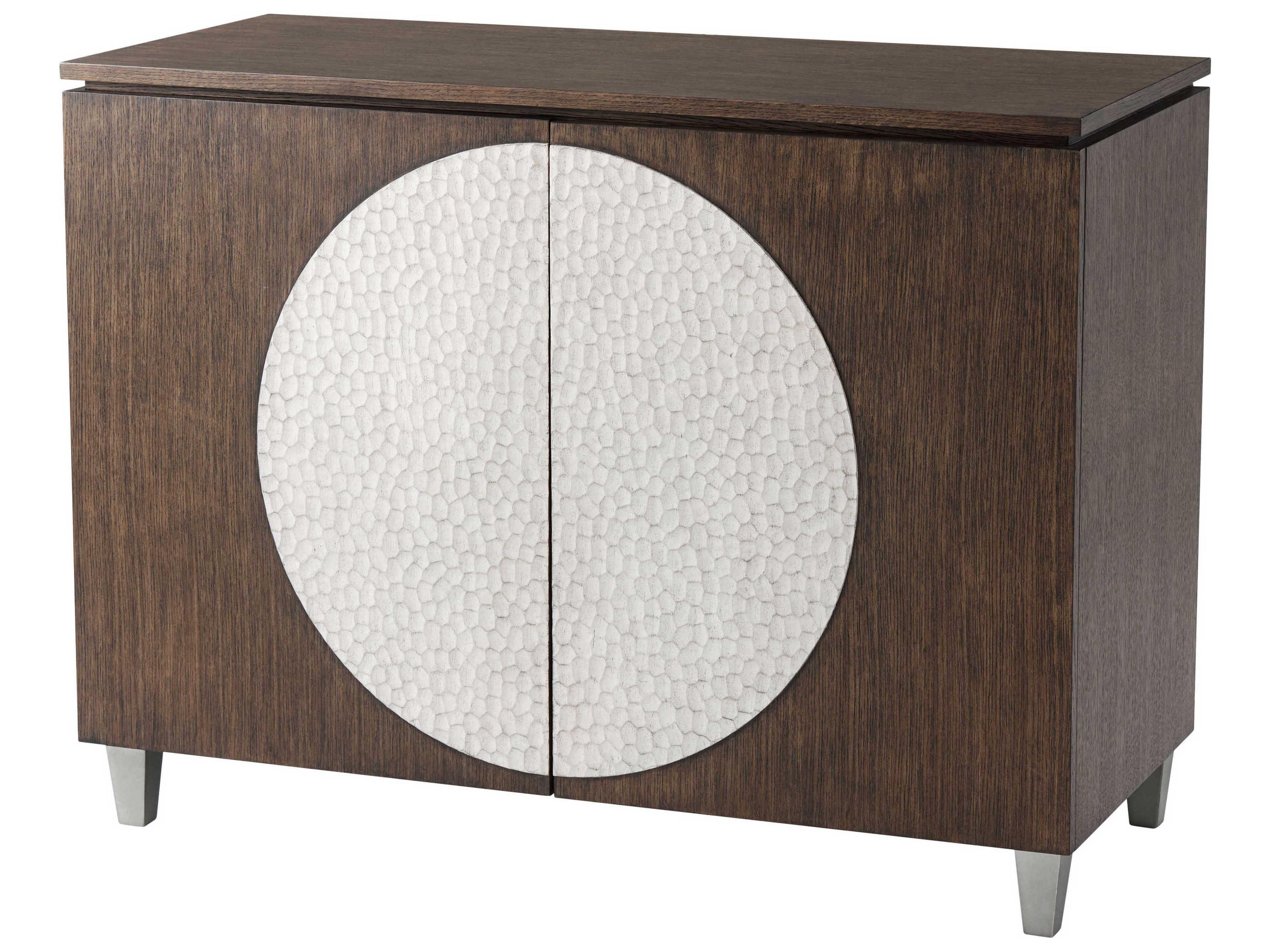 Isola Charteris Matte Tungsten Brown Oak Wood Ricardo Accent Chest