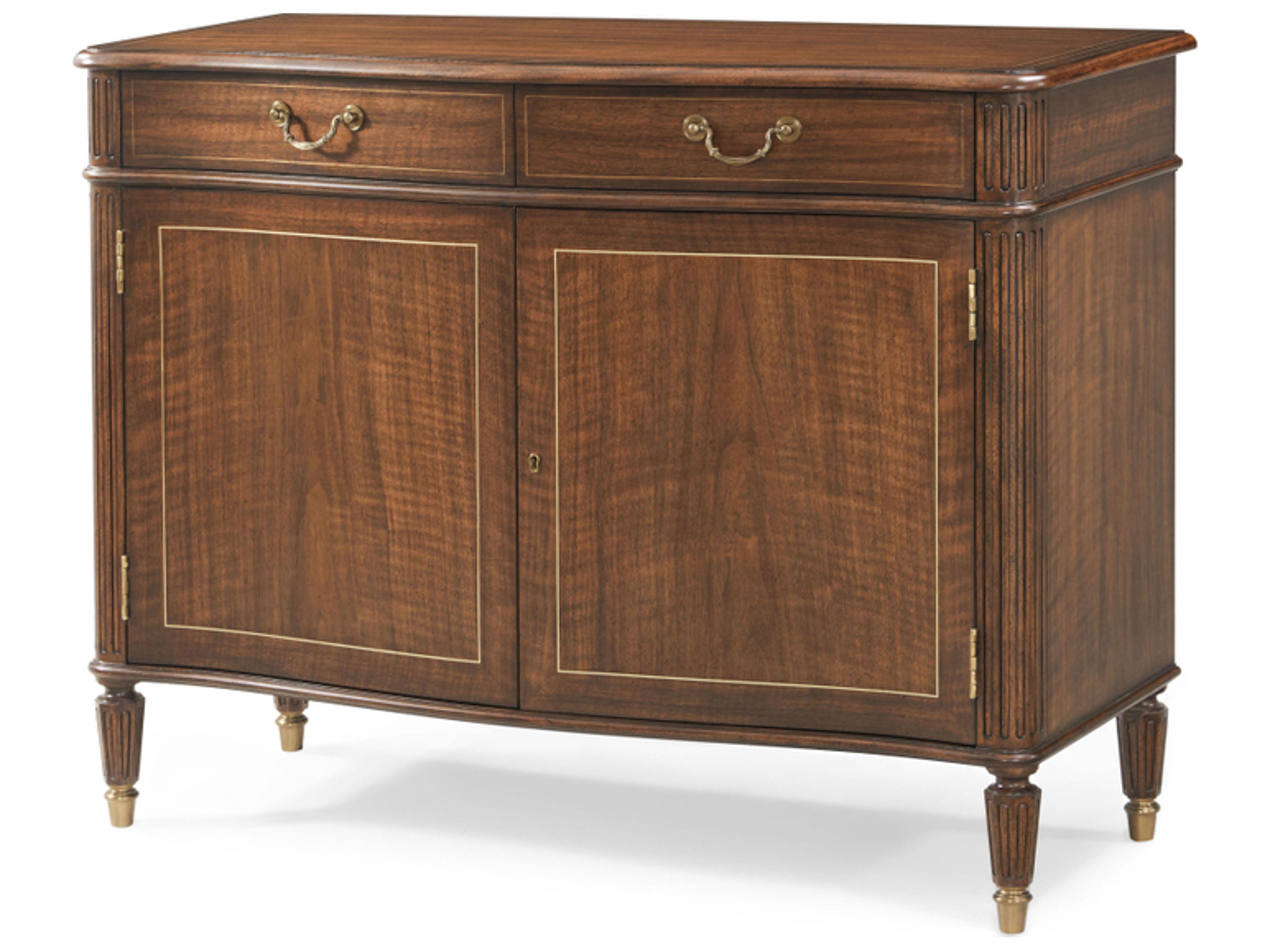 Althorp Living History 4-Drawers Brown Cherry Wood Double Dresser