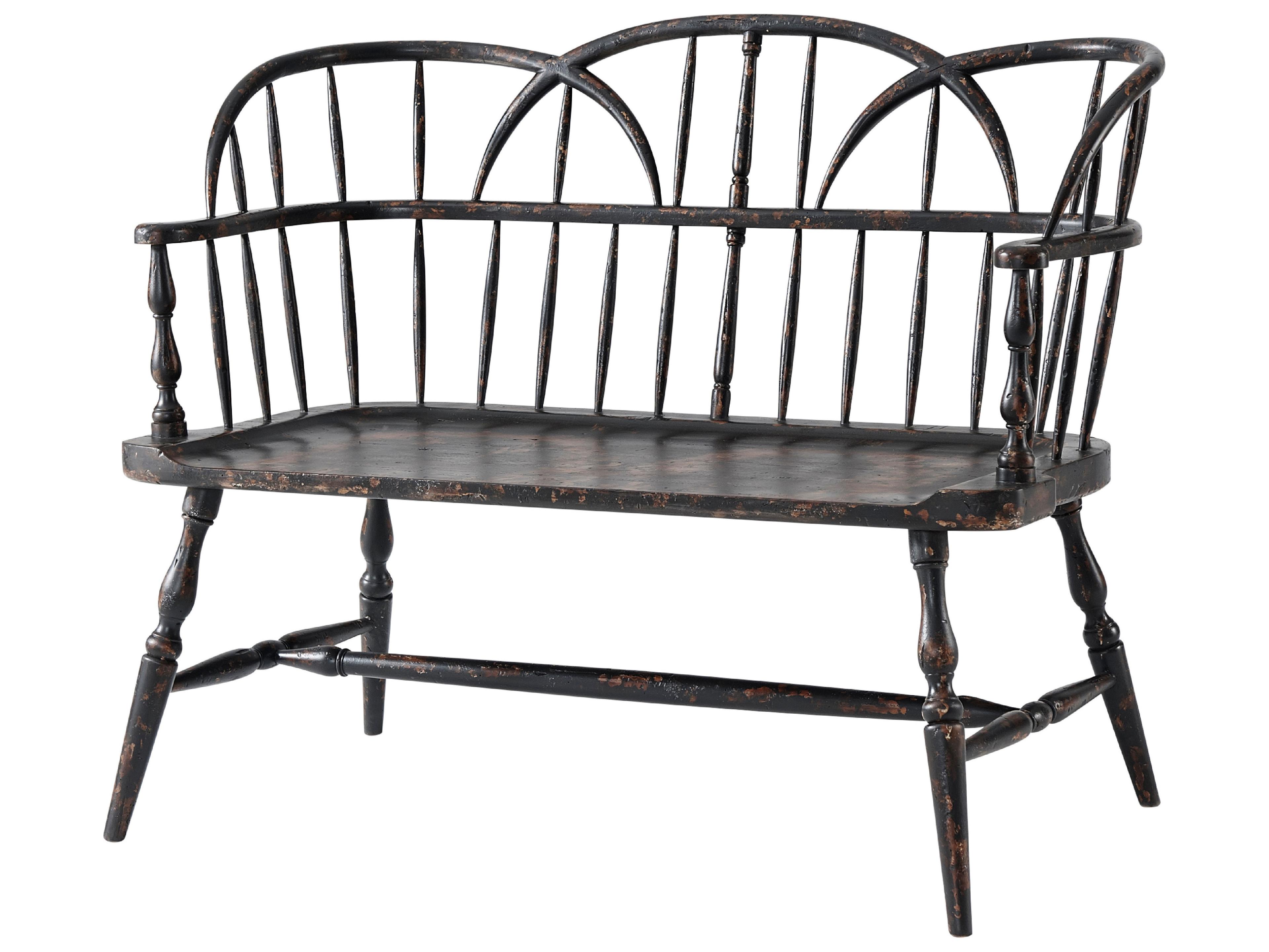 Hoop Brown Accent Bench