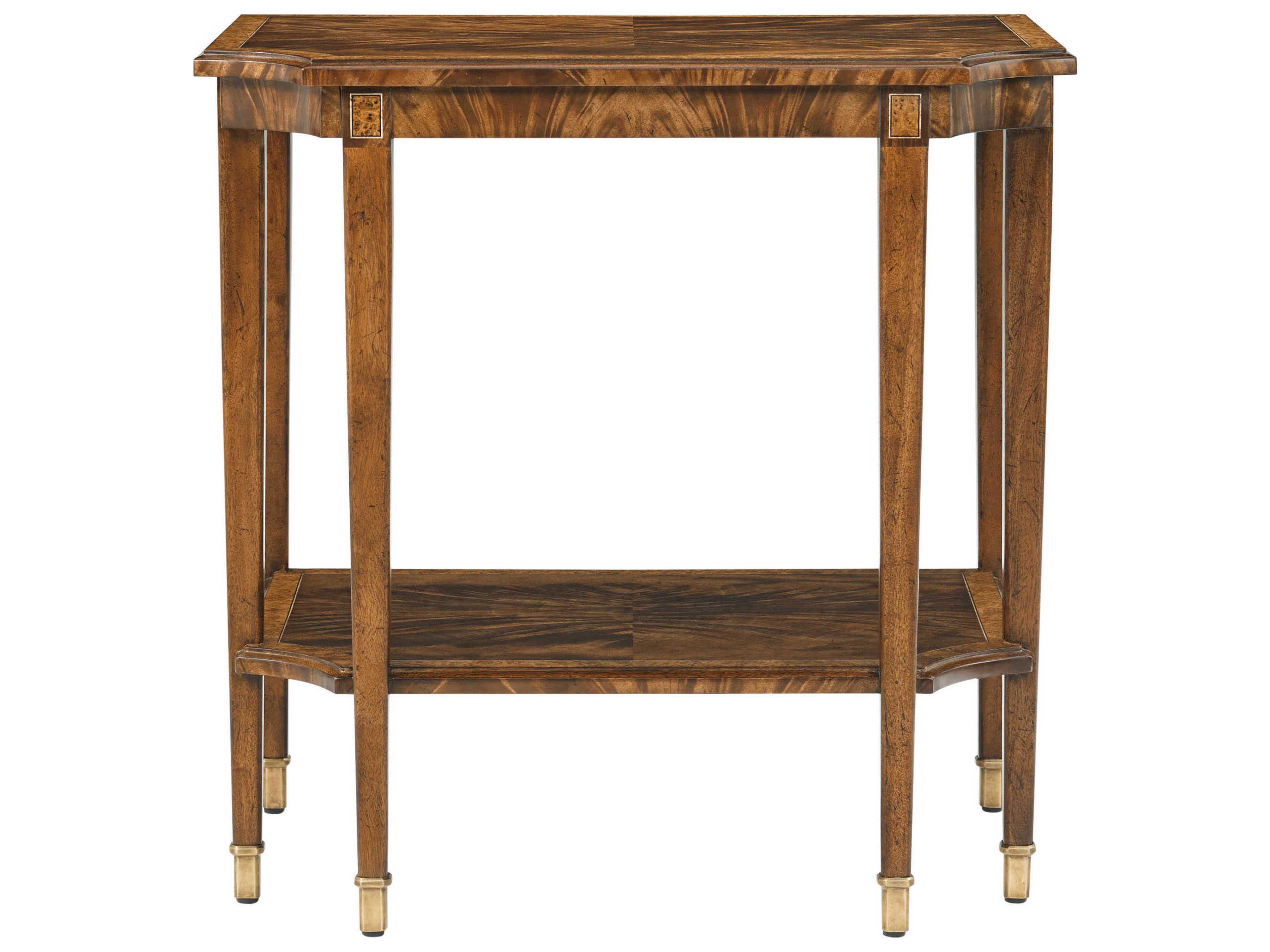 Theodore Alexander Sloane Rectangular Wood Morris Dark Sloane End Table