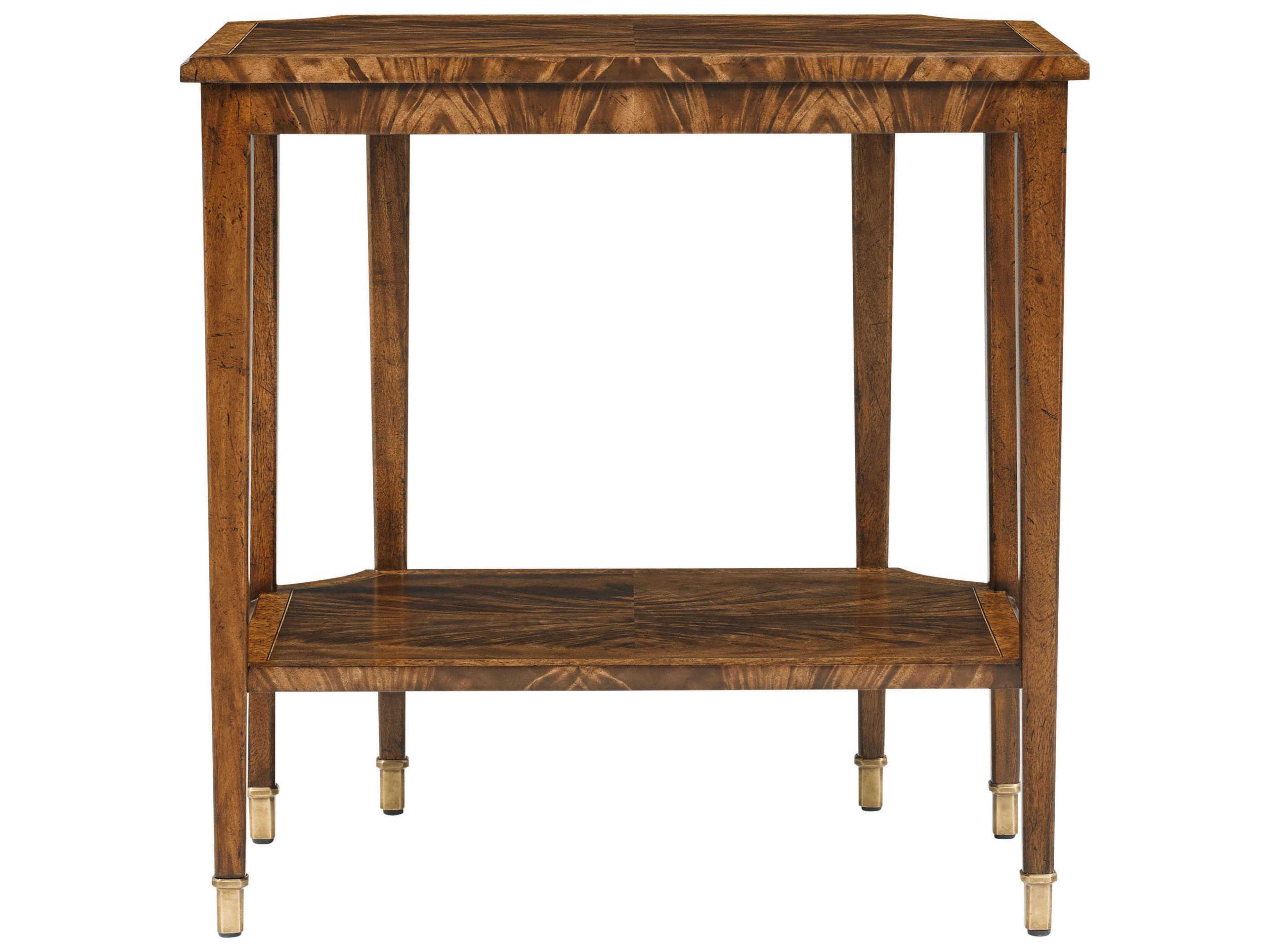 Theodore Alexander Sloane Rectangular Wood Morris Dark Sloane End Table