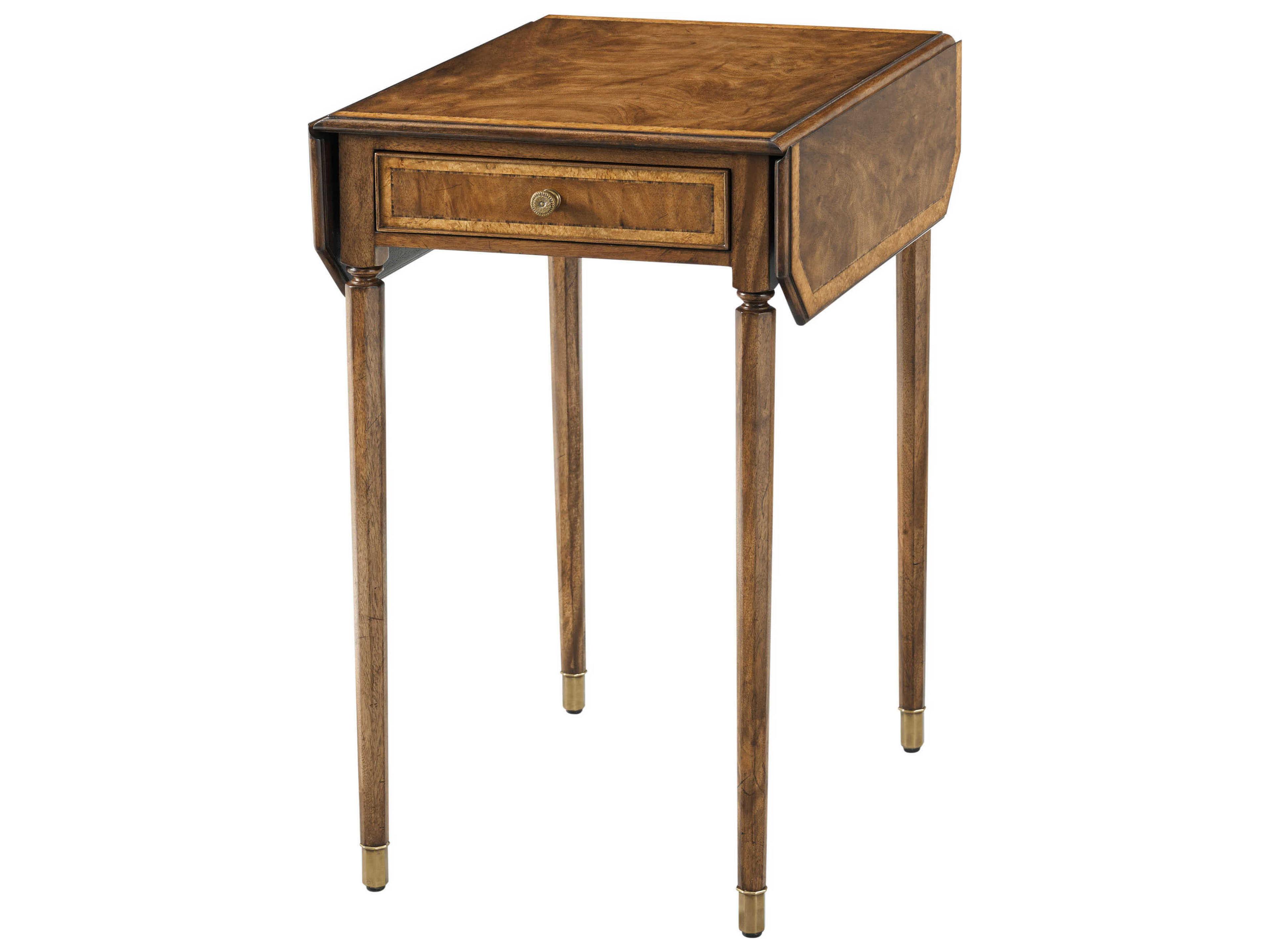 Theodore Alexander Sloane Rectangular Wood Etimoe Sloane End Table
