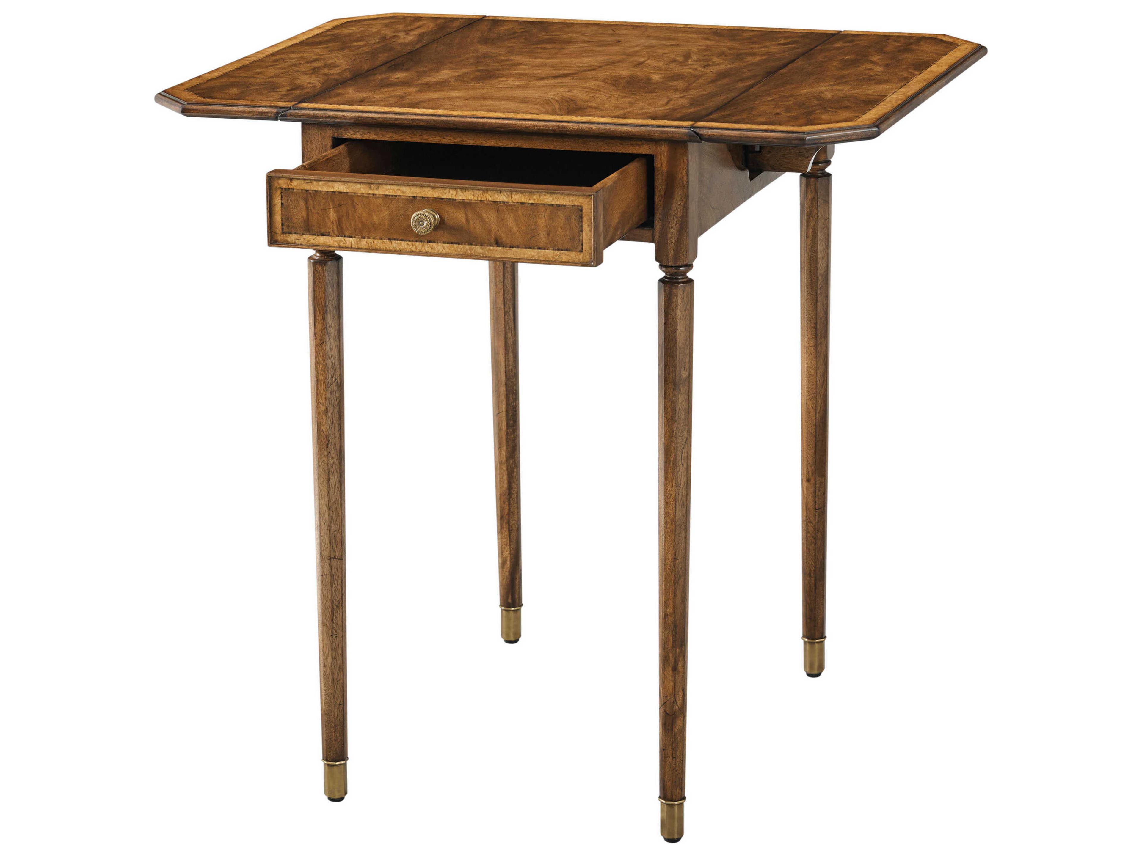Theodore Alexander Sloane Rectangular Wood Etimoe Sloane End Table