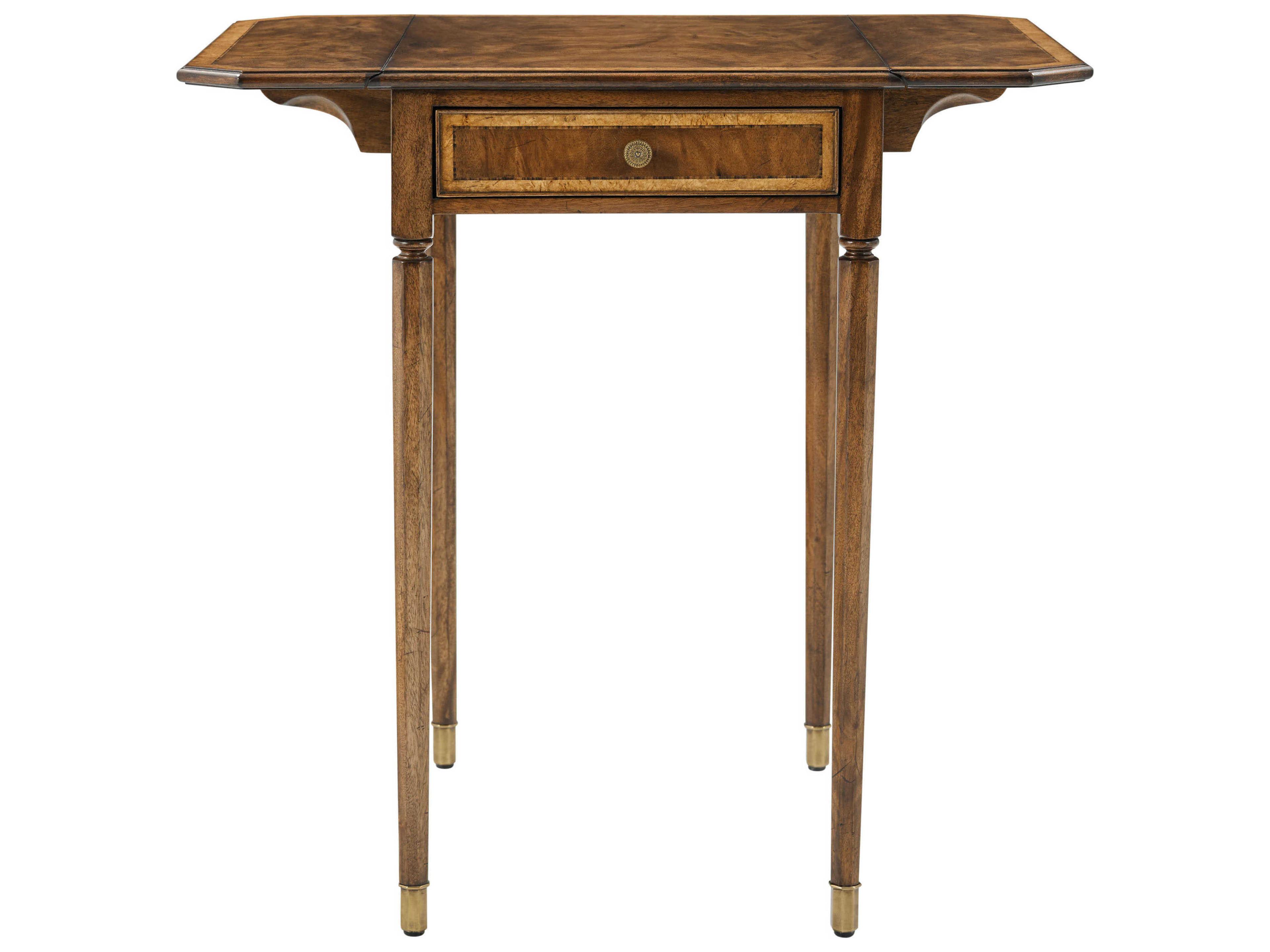 Theodore Alexander Sloane Rectangular Wood Etimoe Sloane End Table