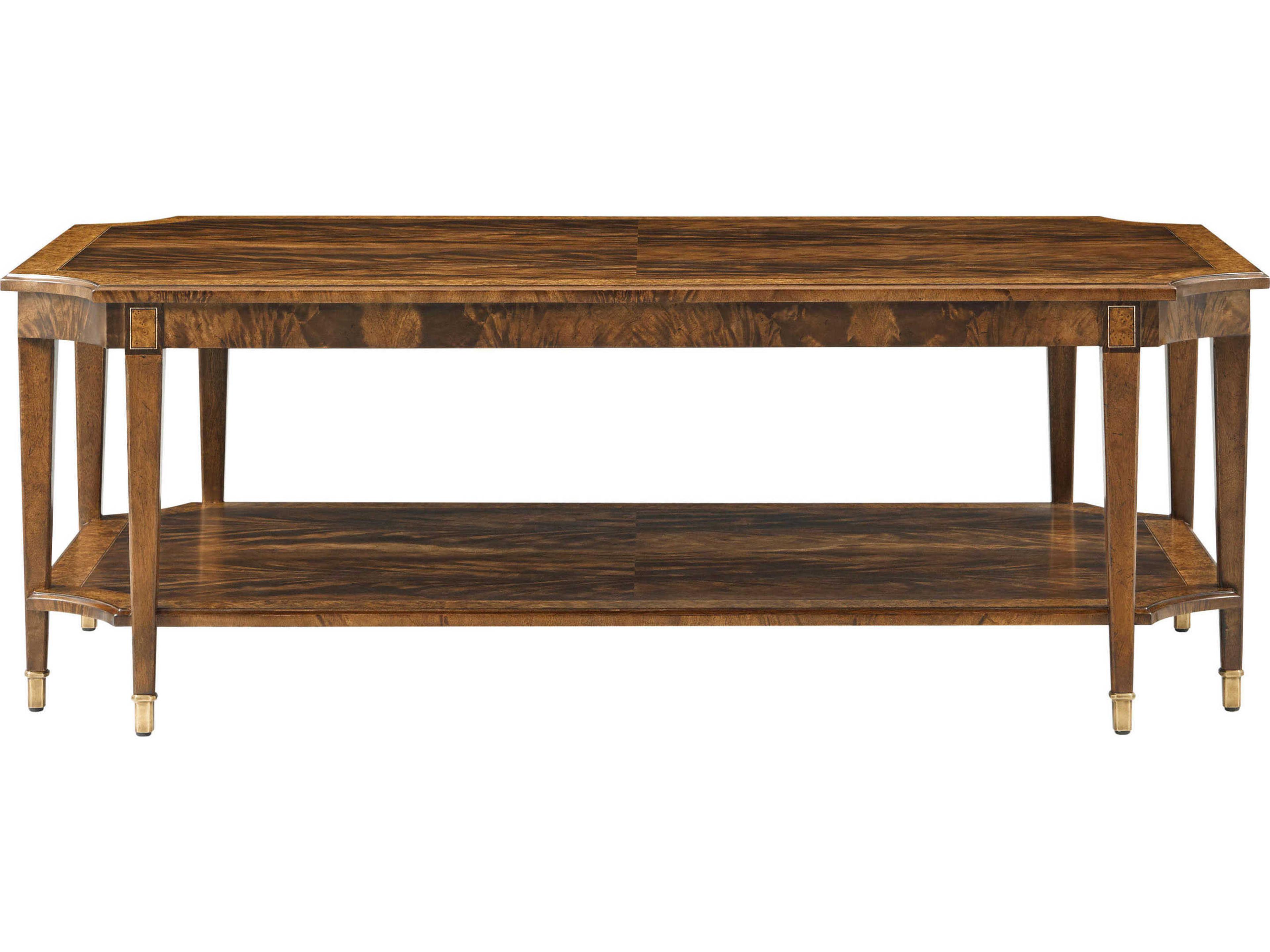 Theodore Alexander Sloane Rectangular Wood Morris Dark Sloane Cocktail Table