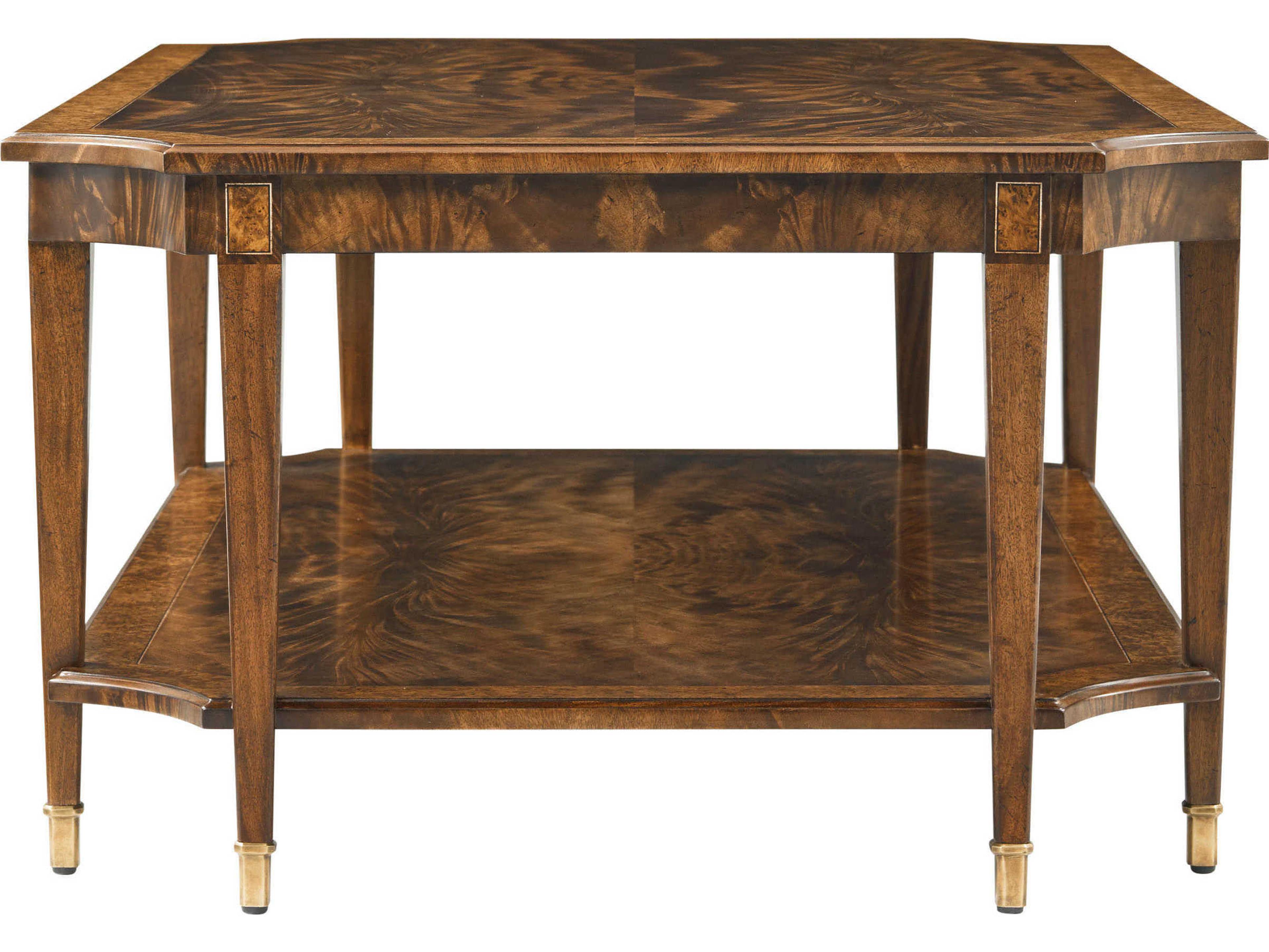 Theodore Alexander Sloane Rectangular Wood Morris Dark Sloane Cocktail Table