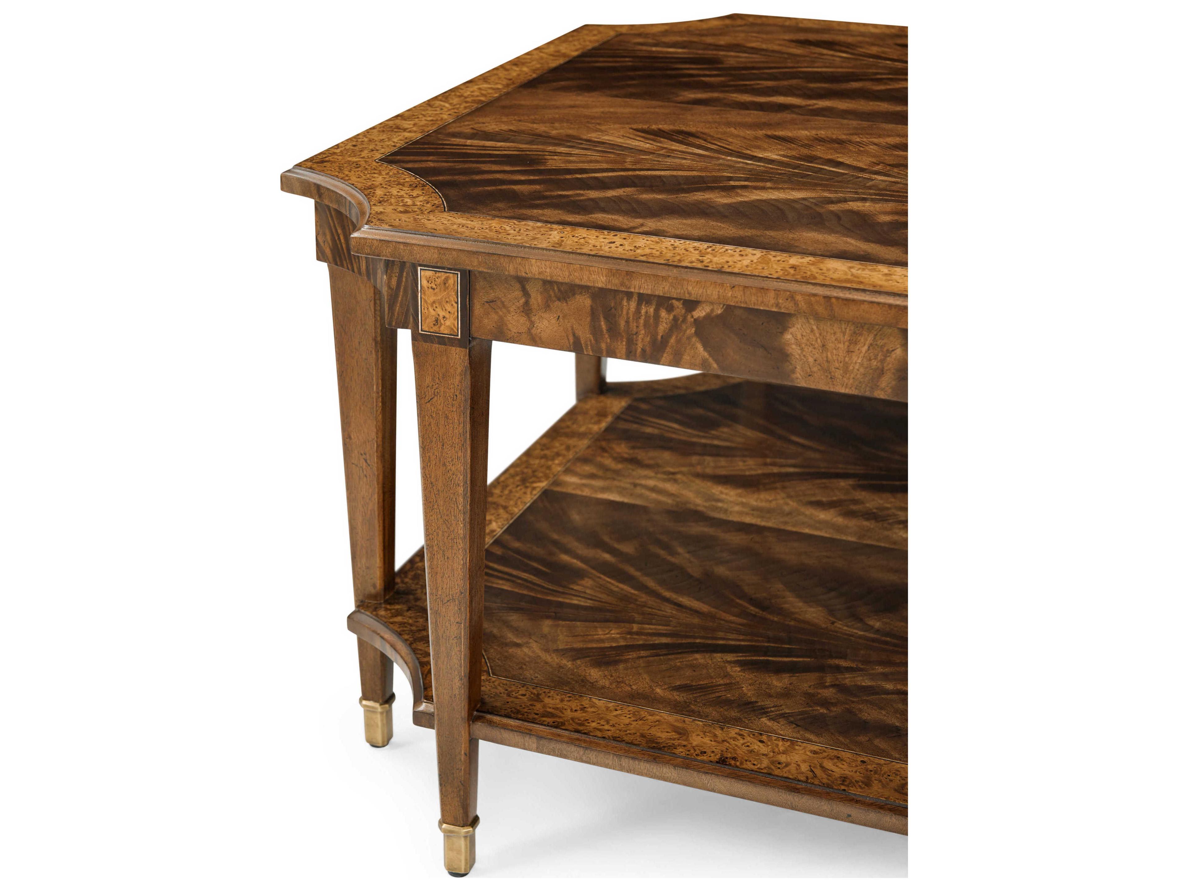 Theodore Alexander Sloane Rectangular Wood Morris Dark Sloane Cocktail Table