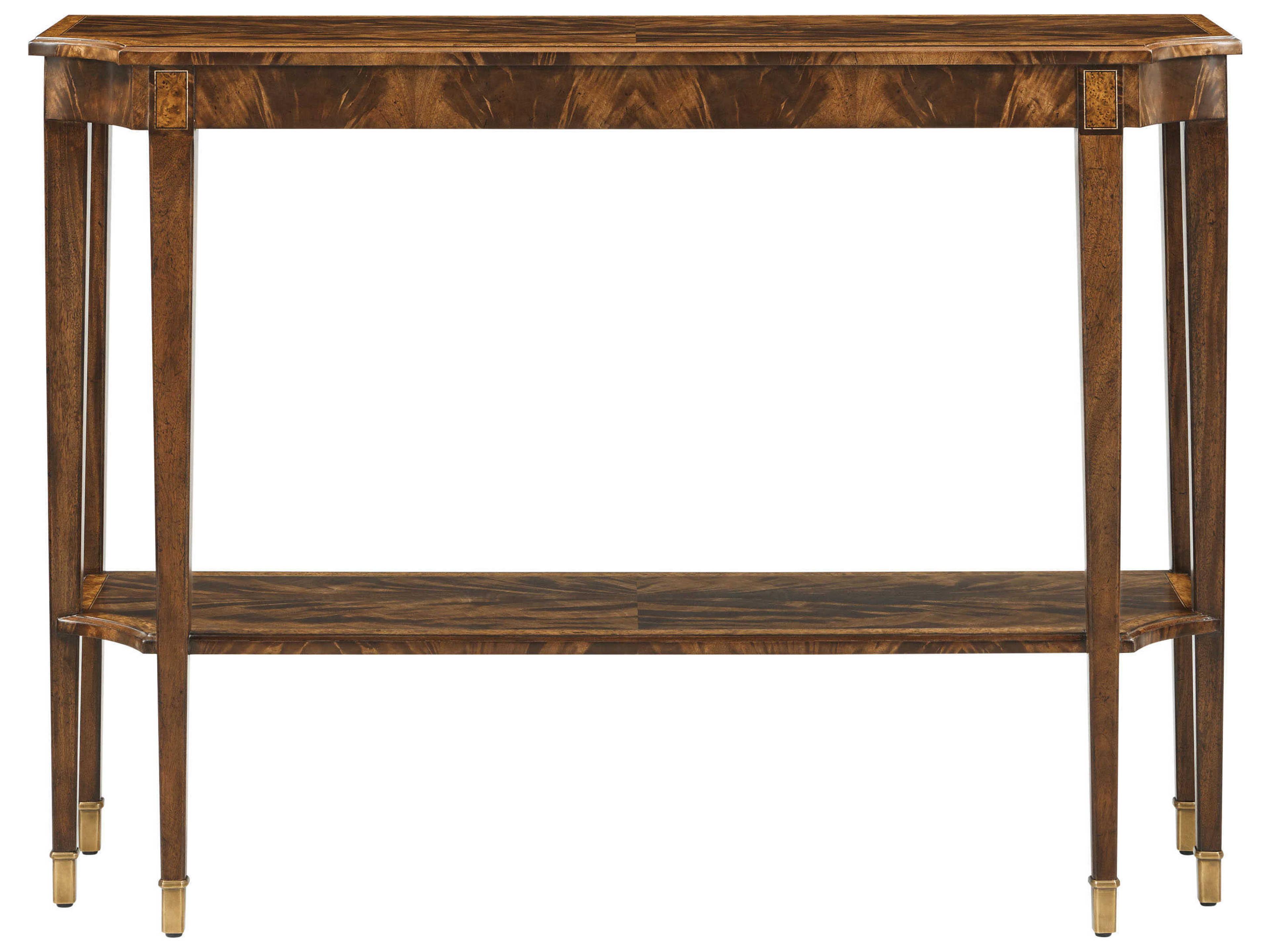 Theodore Alexander Sloane Rectangular Wood Morris Dark Sloane Console Table