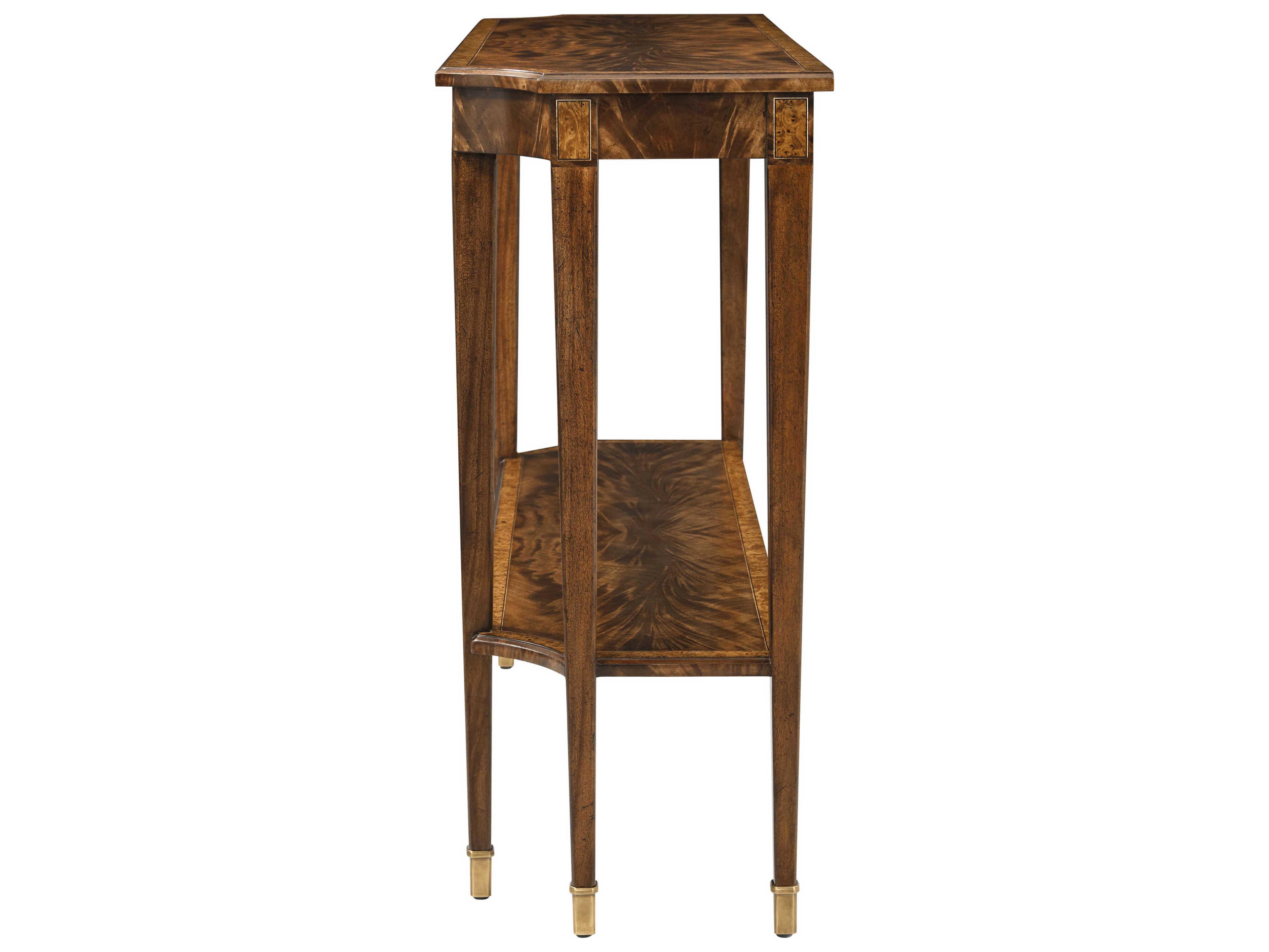 Theodore Alexander Sloane Rectangular Wood Morris Dark Sloane Console Table