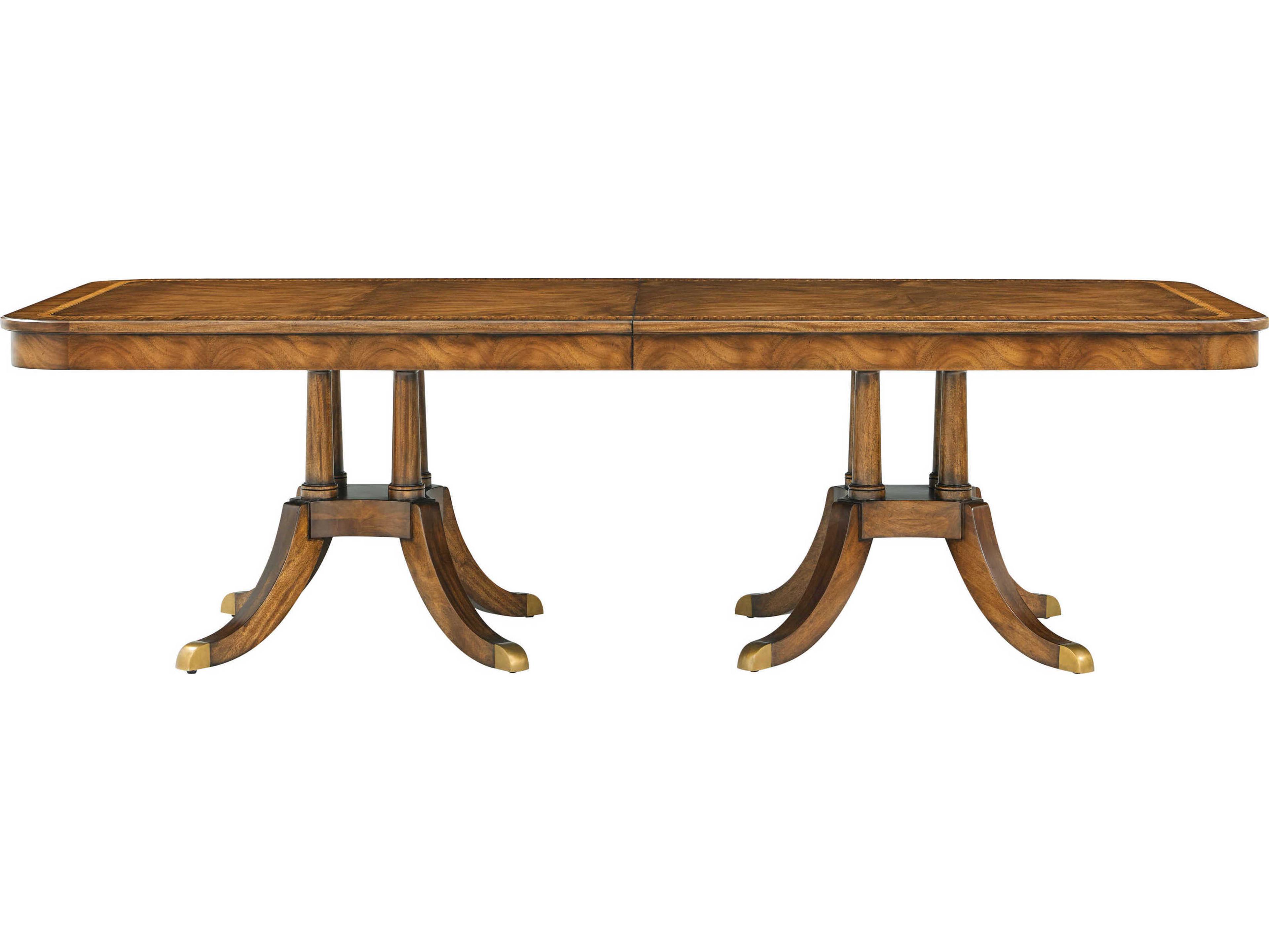 Theodore Alexander Sloane Rectangular Wood Classic English Sloane Dining Table