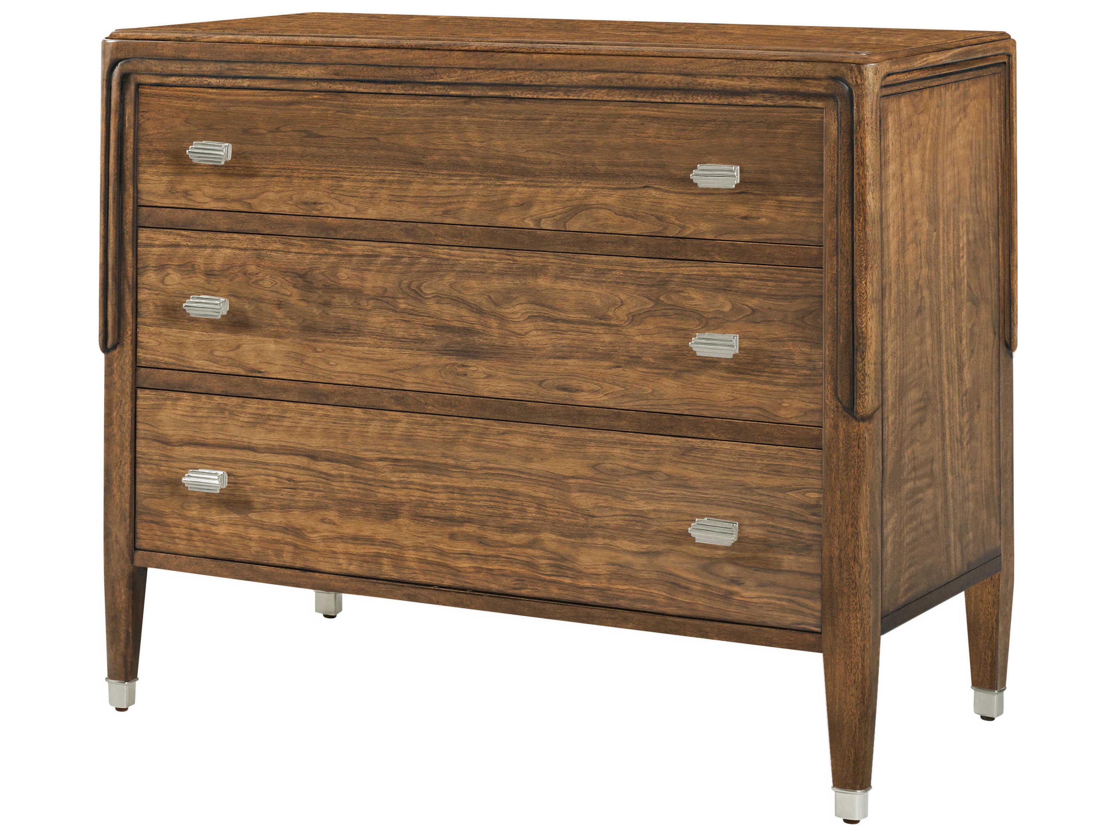 Dorchester 3-Drawers Brown Accent Chest
