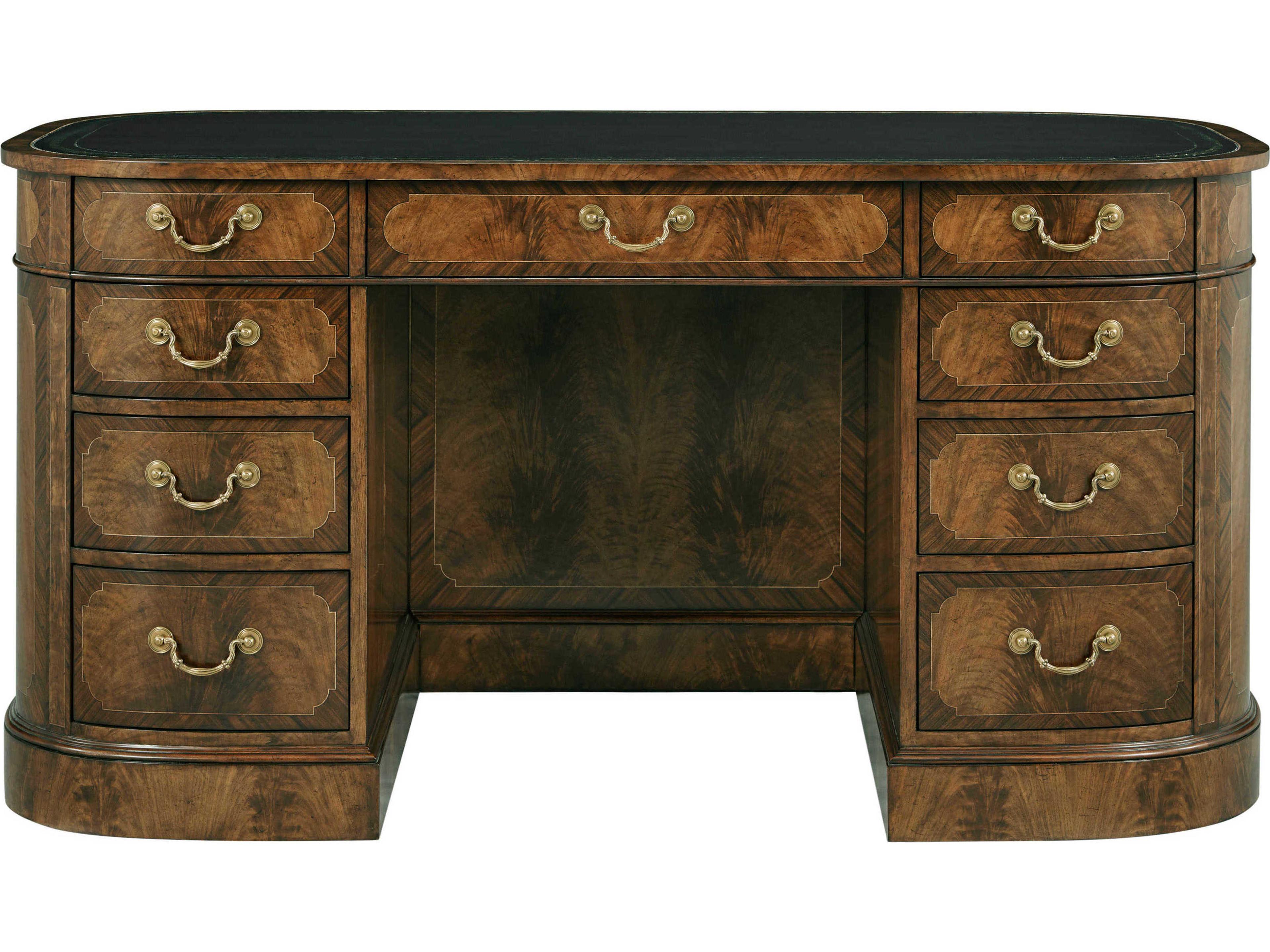 Theodore Alexander Sloane Raj Brown Executive Desk