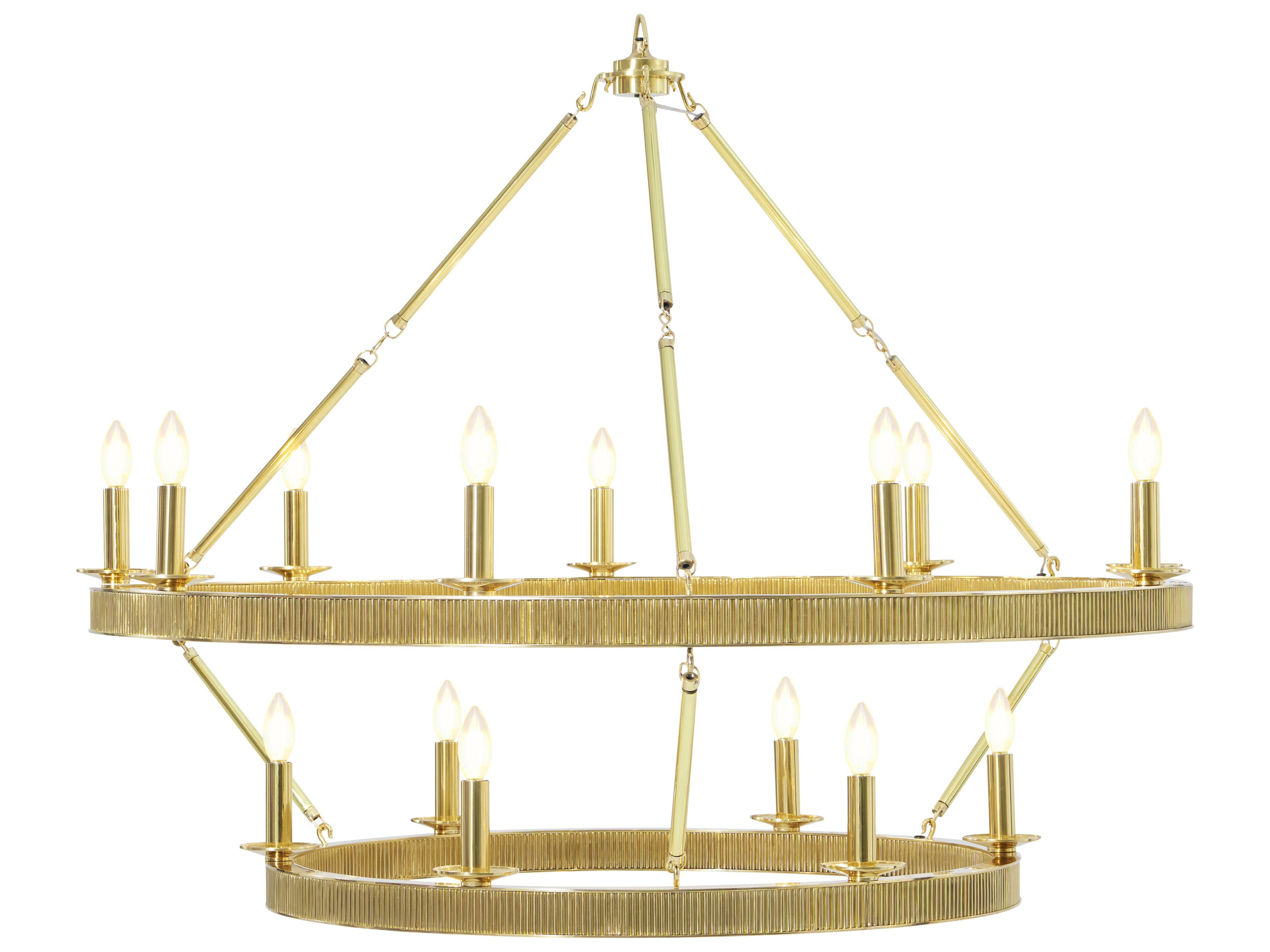 Ta Illuminations Gold Round Chandelier