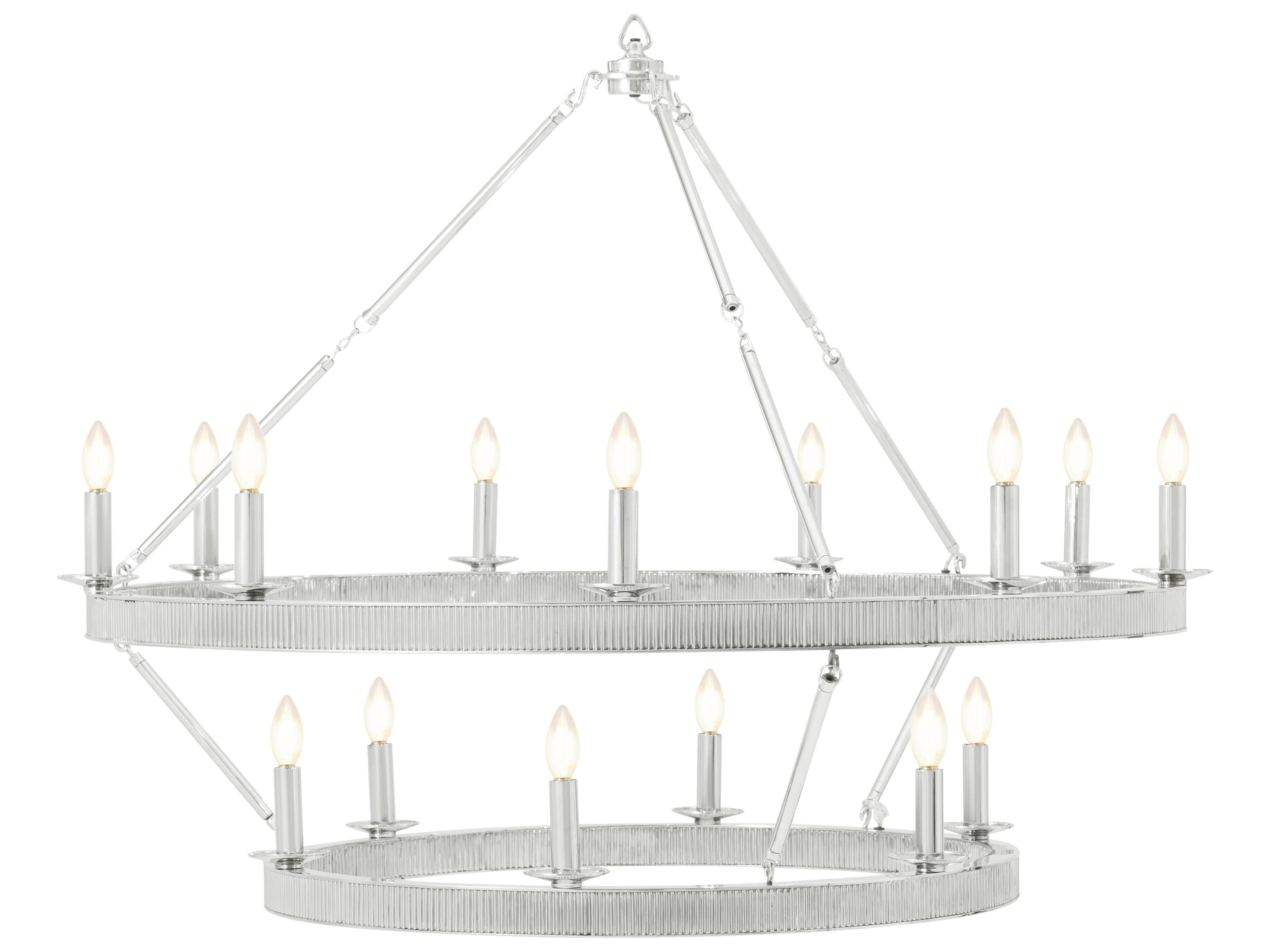 Ta Illuminations Chrome Round Chandelier