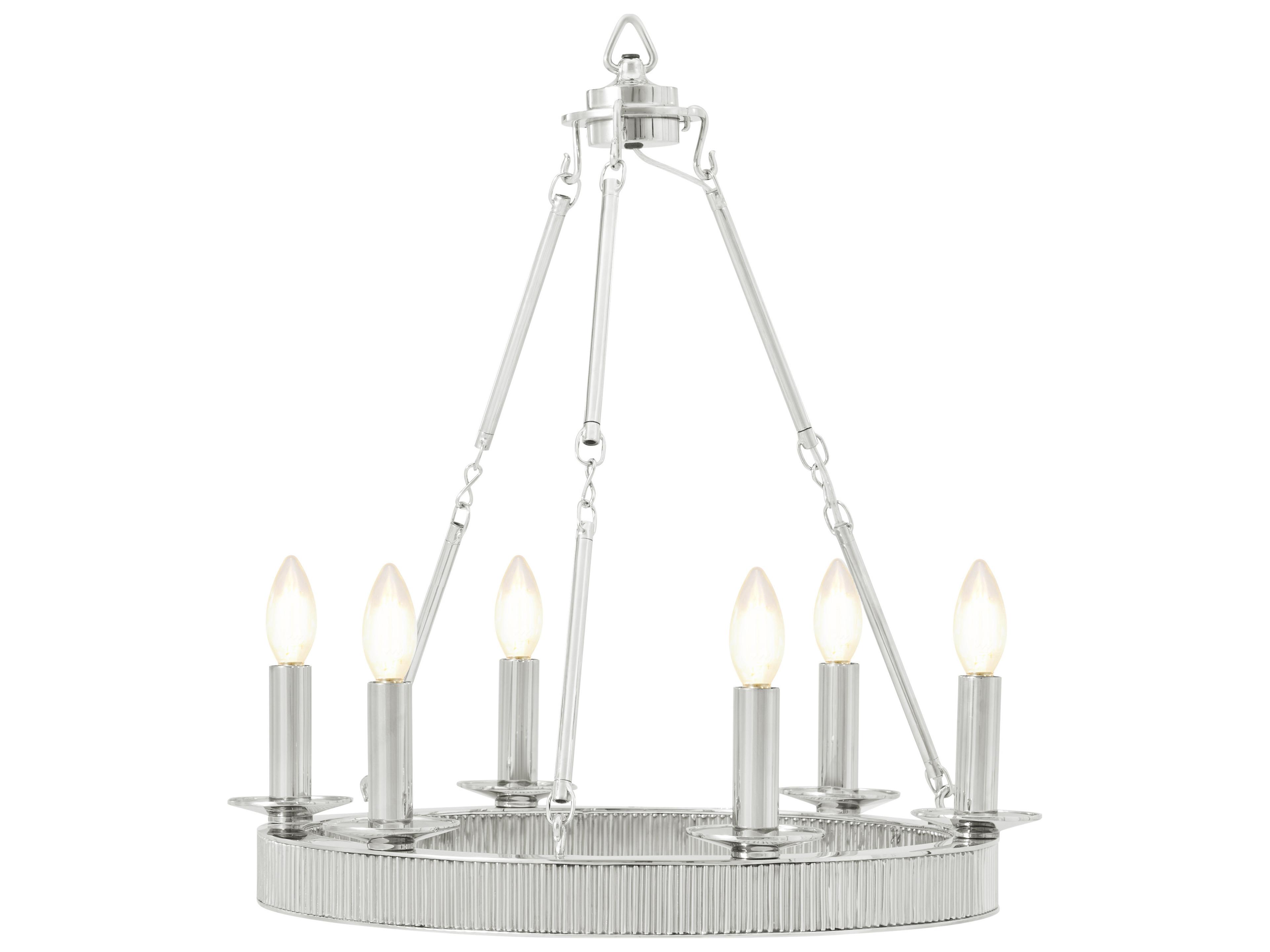 Ta Illuminations Chrome Round Chandelier