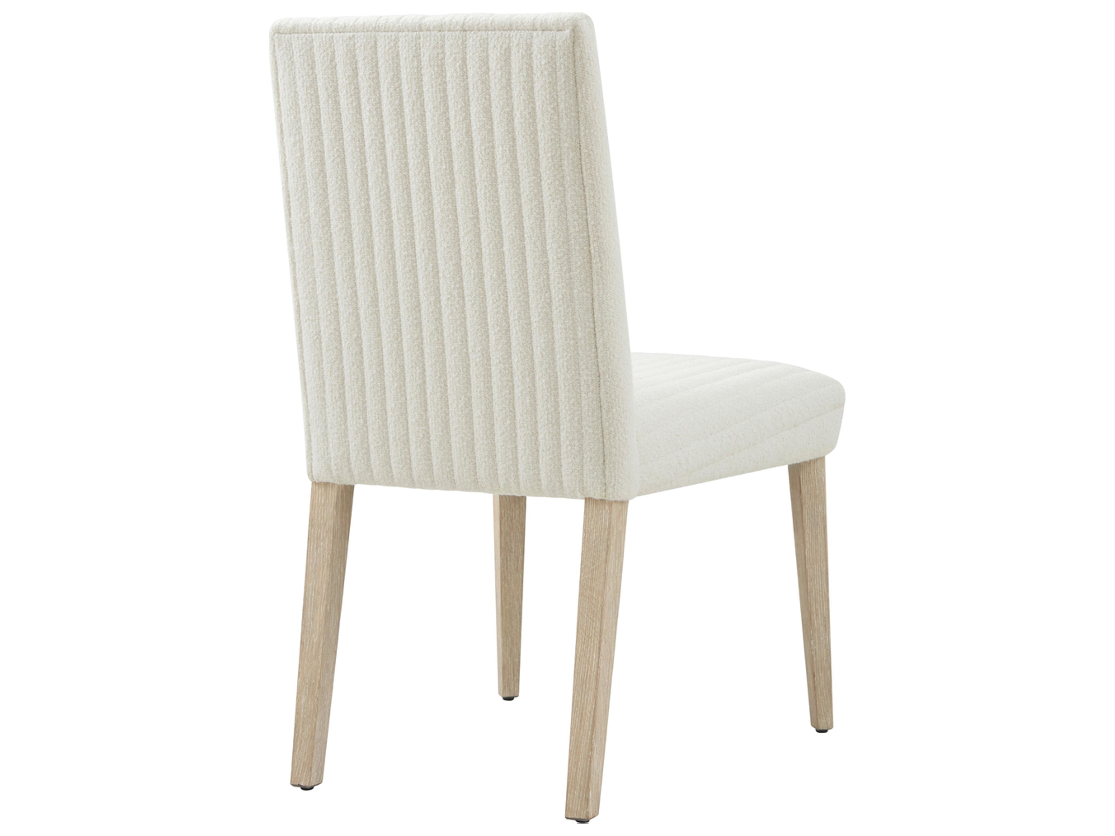 Theodore Alexander Horizon Natural Upholstered Armless Dining Chair