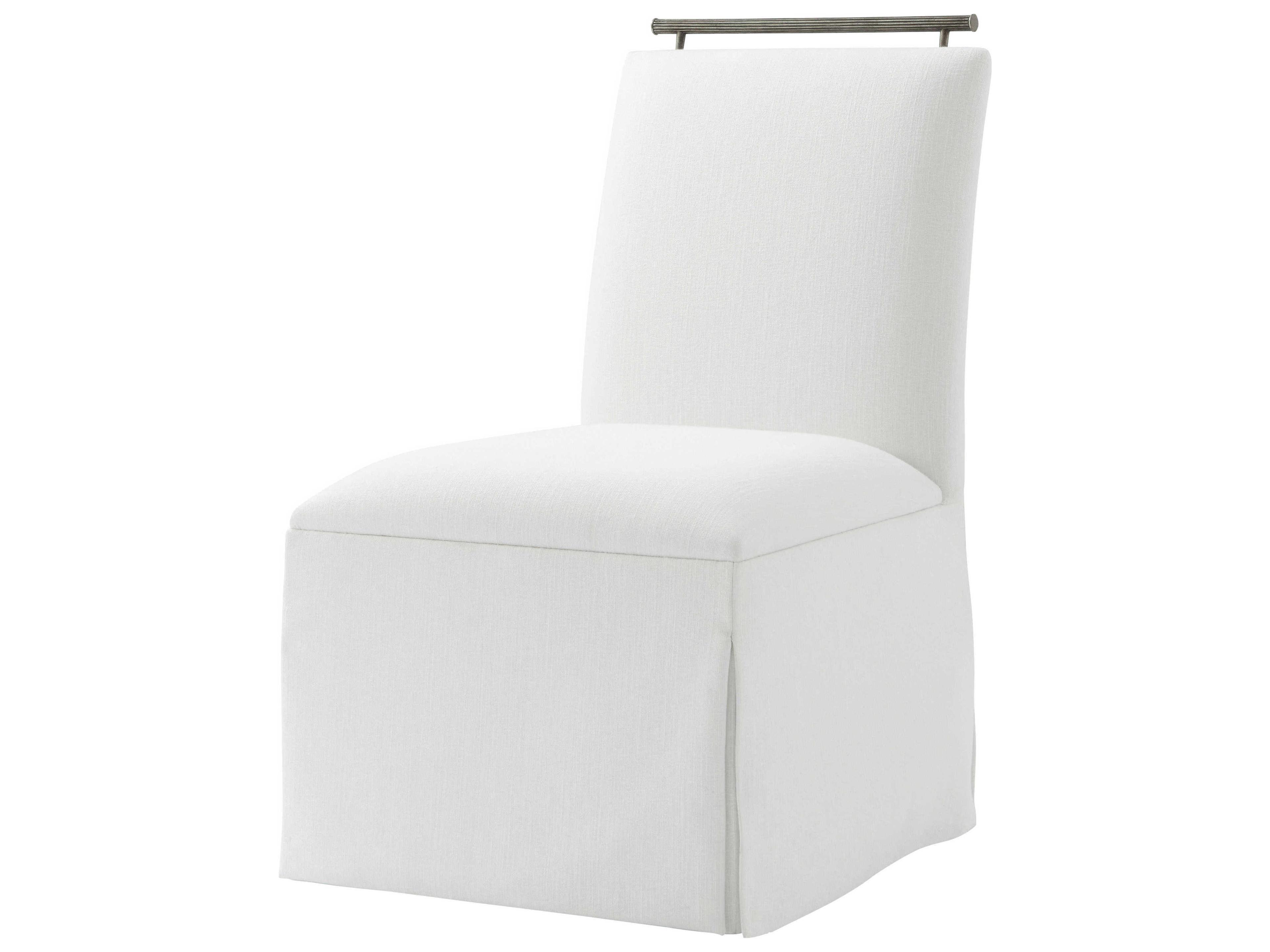 Balboa White Upholstered Side Dining Chair