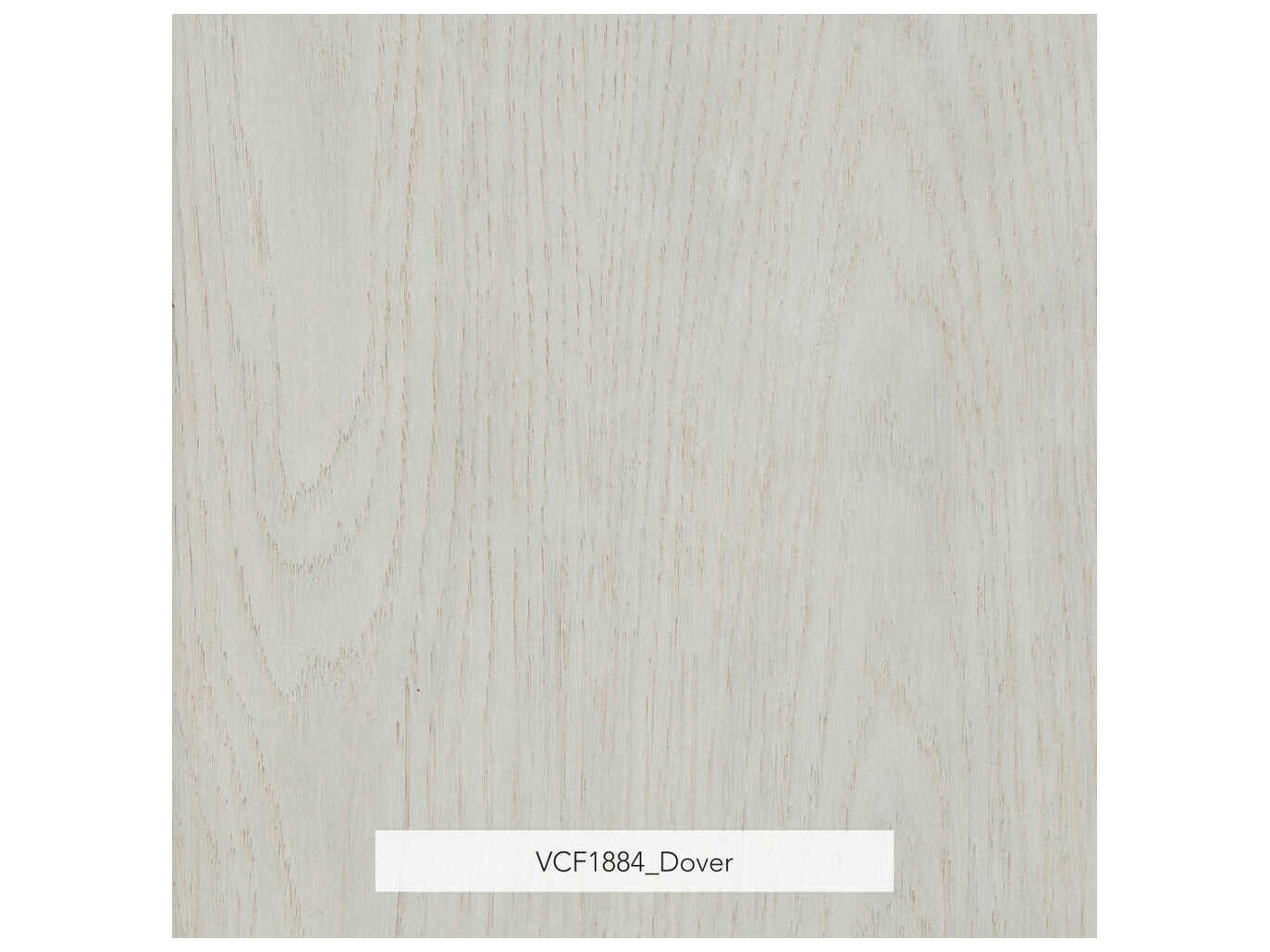 Theodore Alexander Surrey Oak Wood White Upholstered Armless Dining Chair