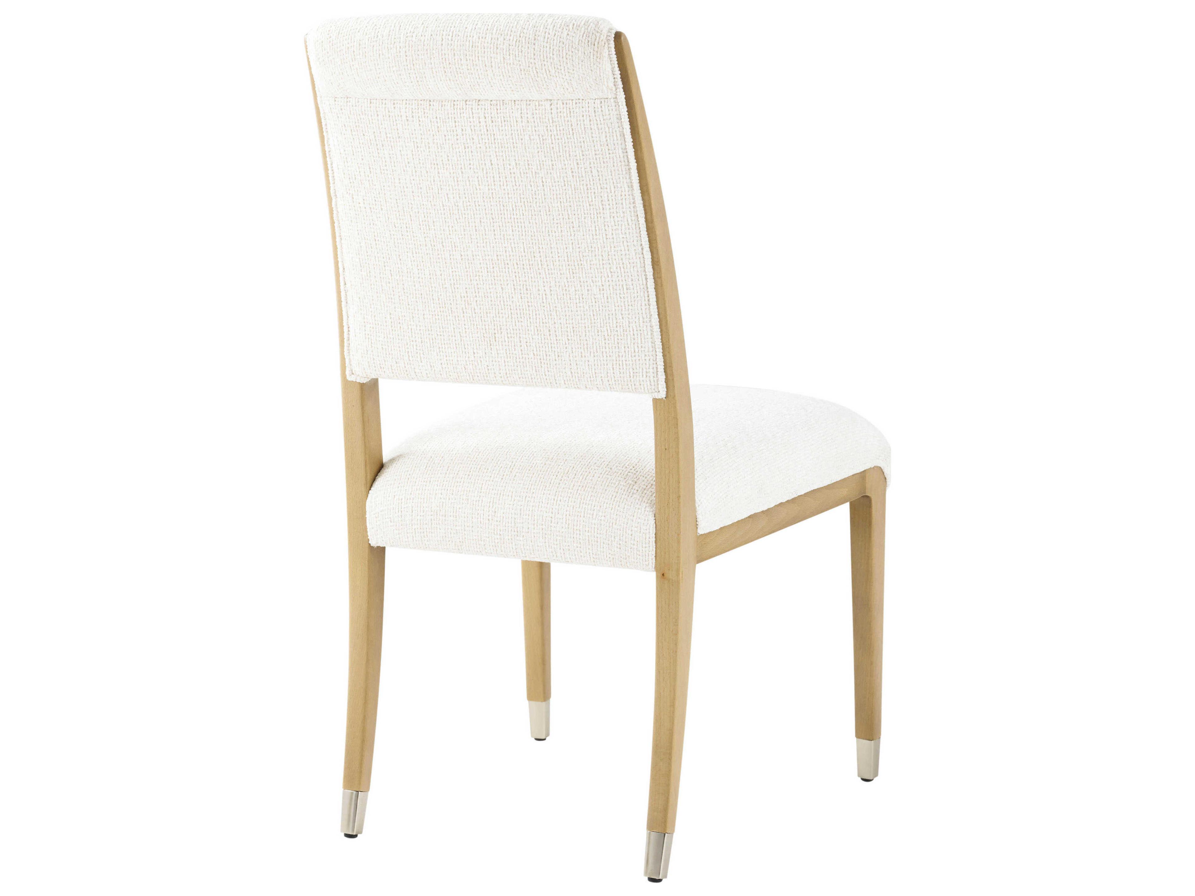 Theodore Alexander Origins Beige Upholstered Side Dining Chair