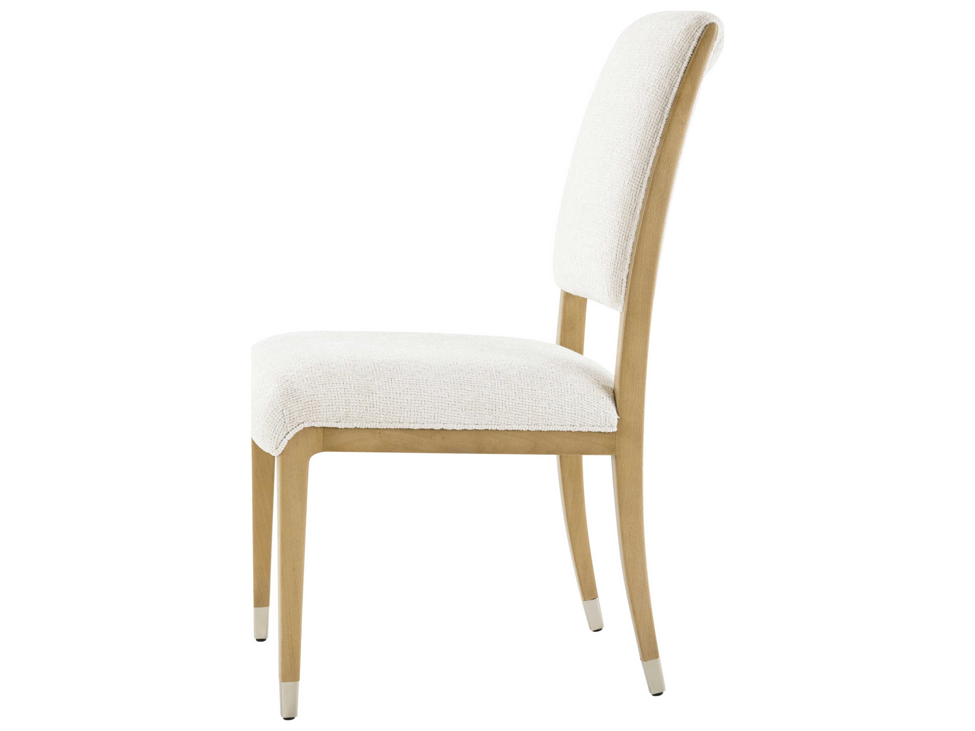 Theodore Alexander Origins Beige Upholstered Side Dining Chair