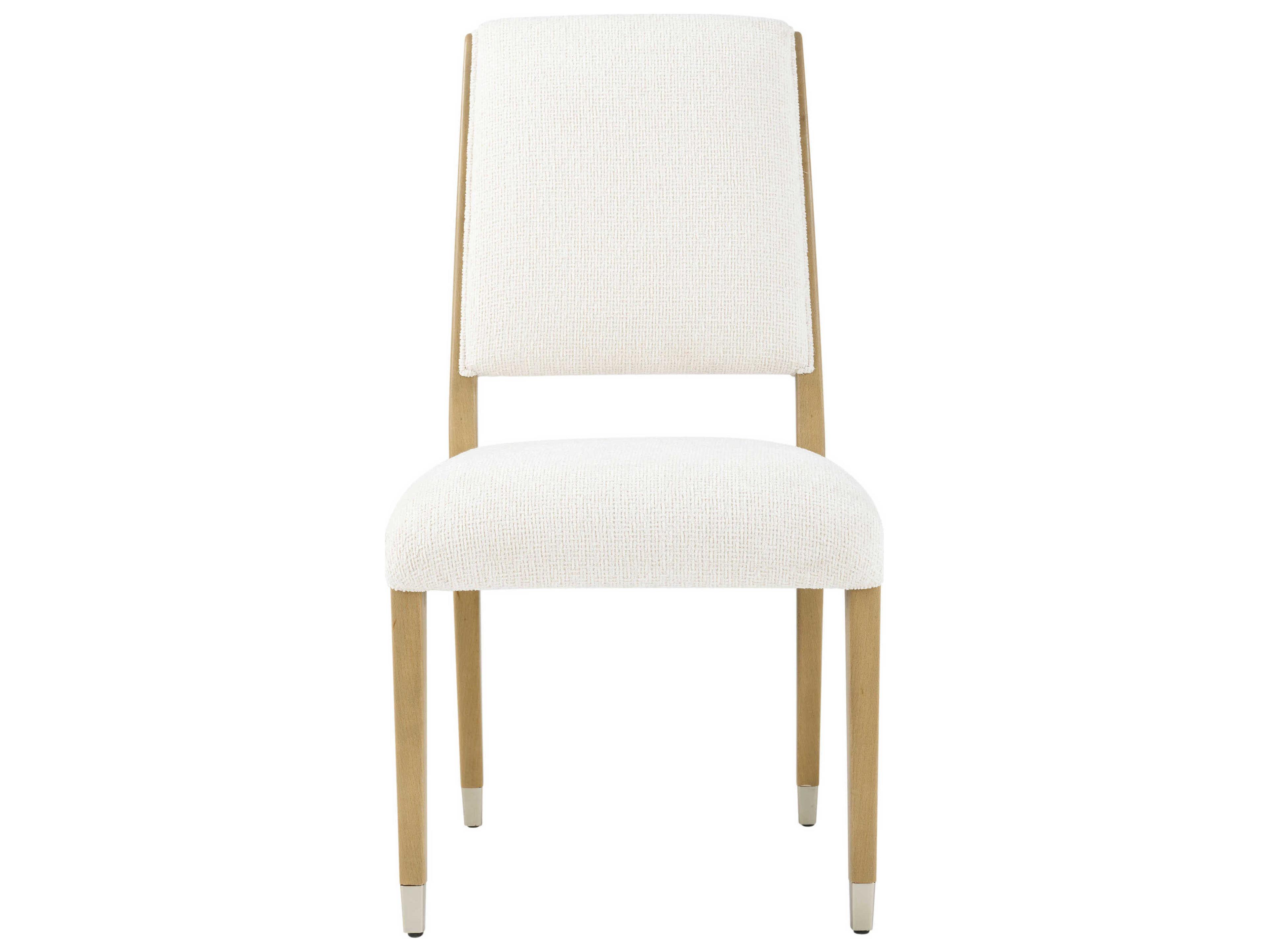 Theodore Alexander Origins Beige Upholstered Side Dining Chair