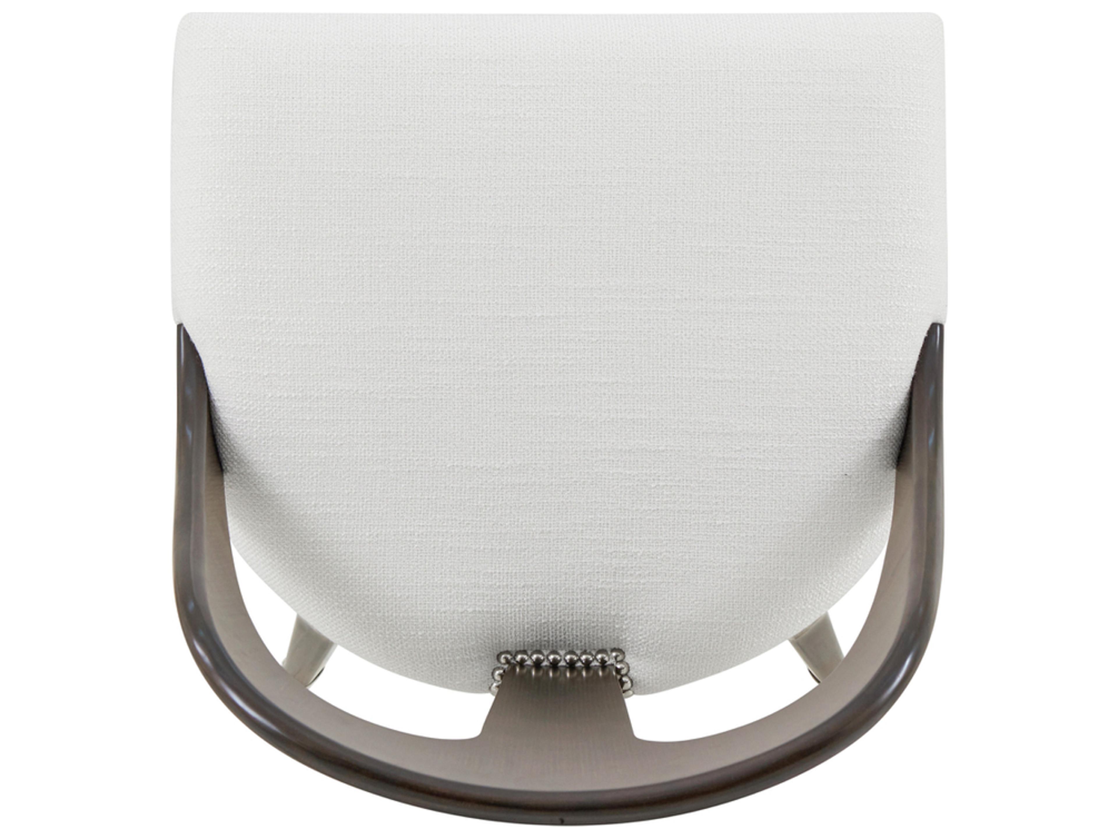 Theodore Alexander Spencer London Solid Wood Brown Upholstered Armless Dining Chair