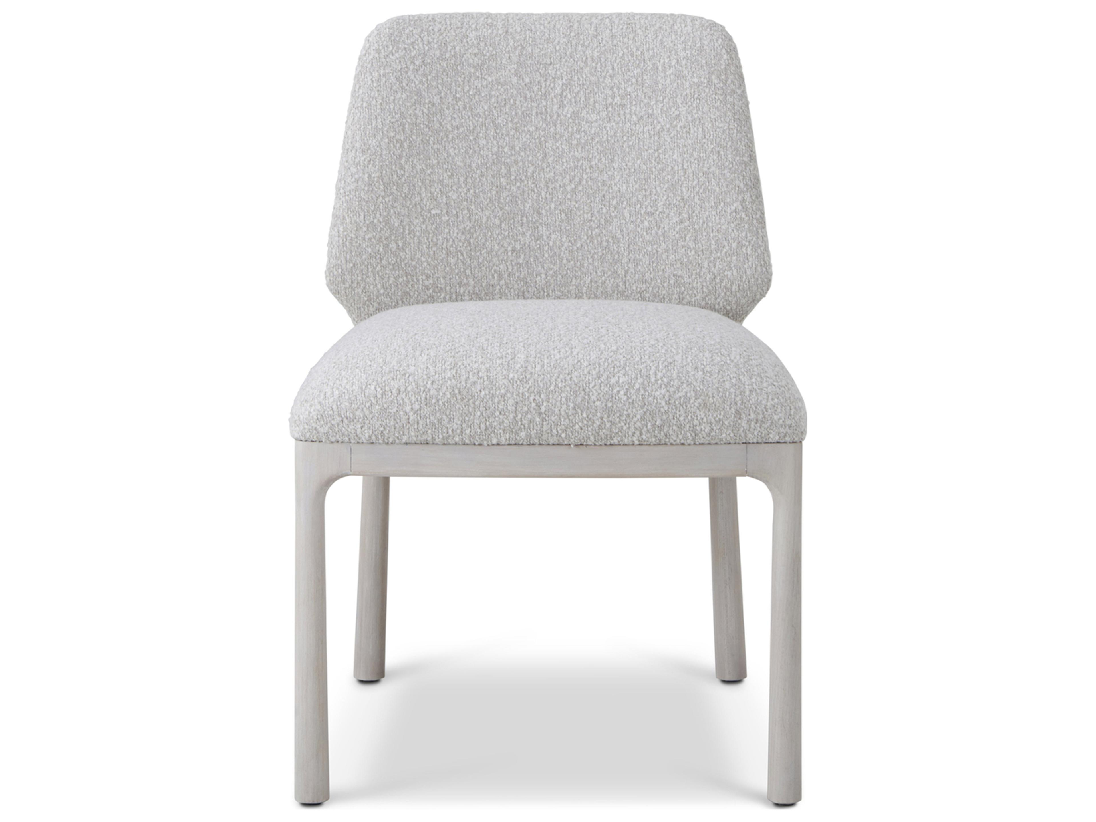 Theodore Alexander Urbane Gray Upholstered Armless Dining Chair