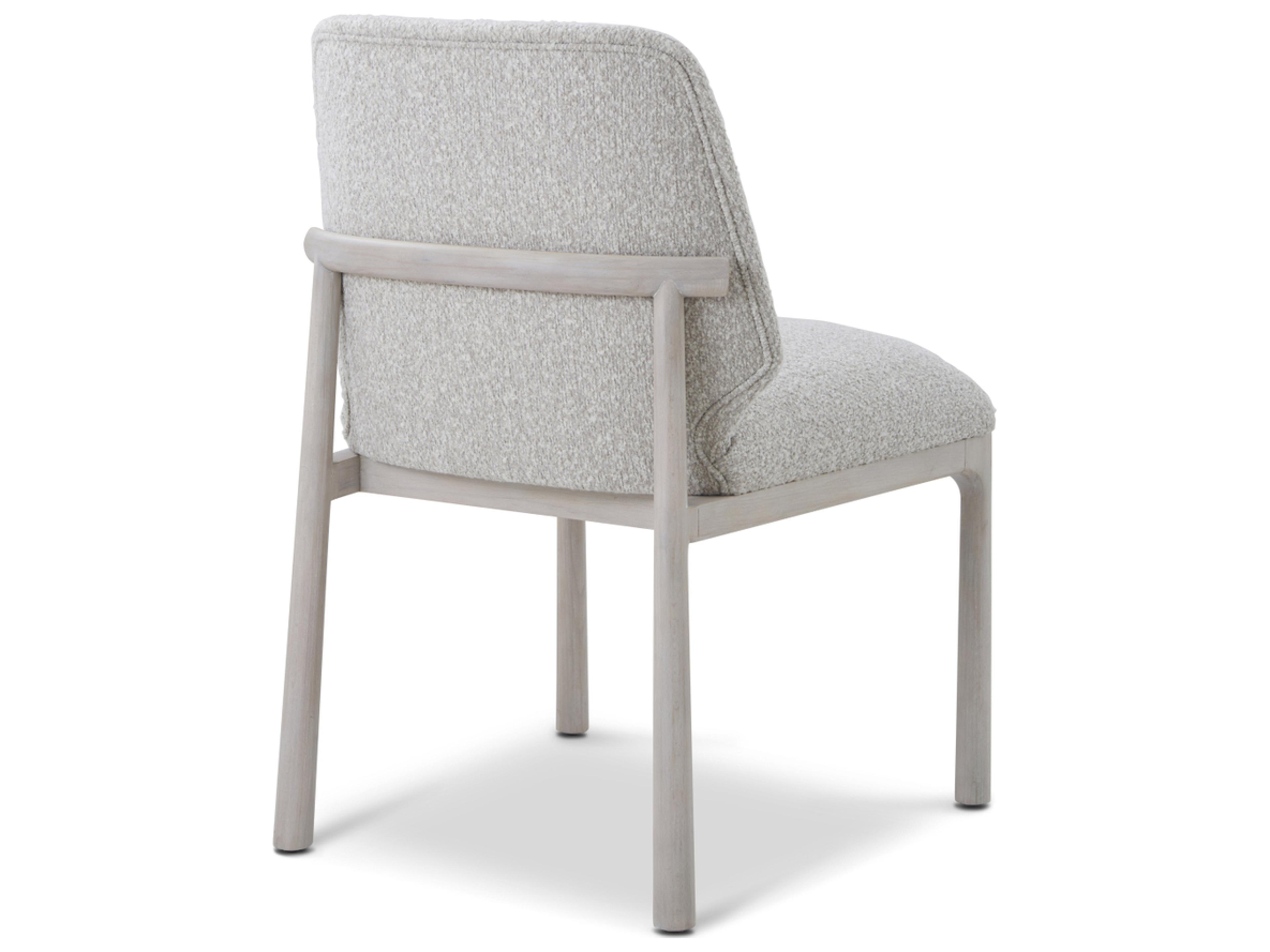 Theodore Alexander Urbane Gray Upholstered Armless Dining Chair