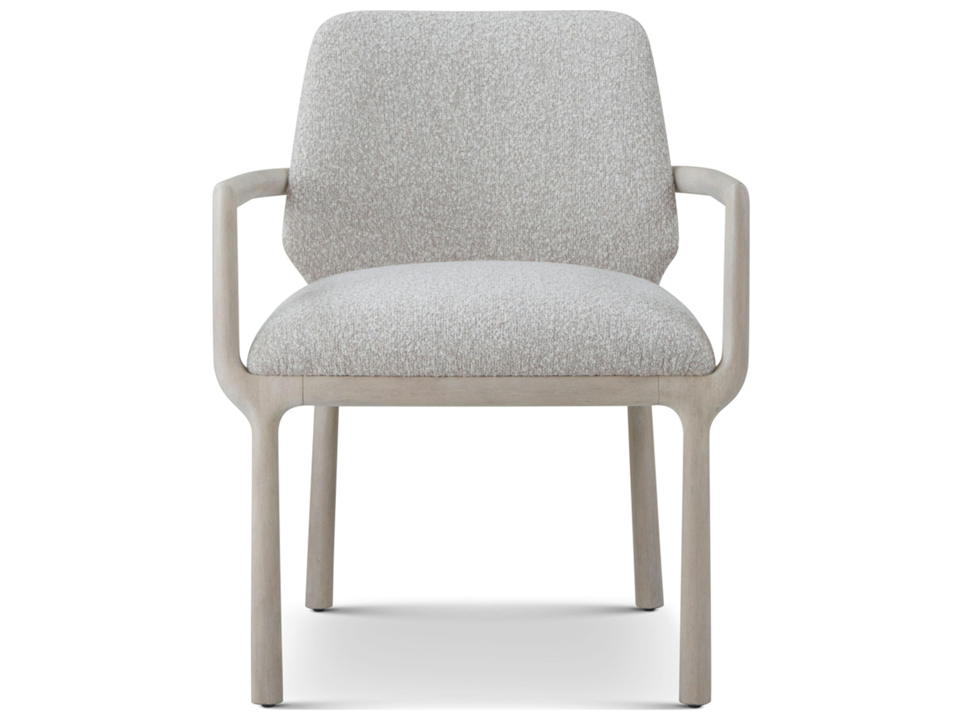 Theodore Alexander Urbane Beech Wood Natural Upholstered Arm Dining Chair