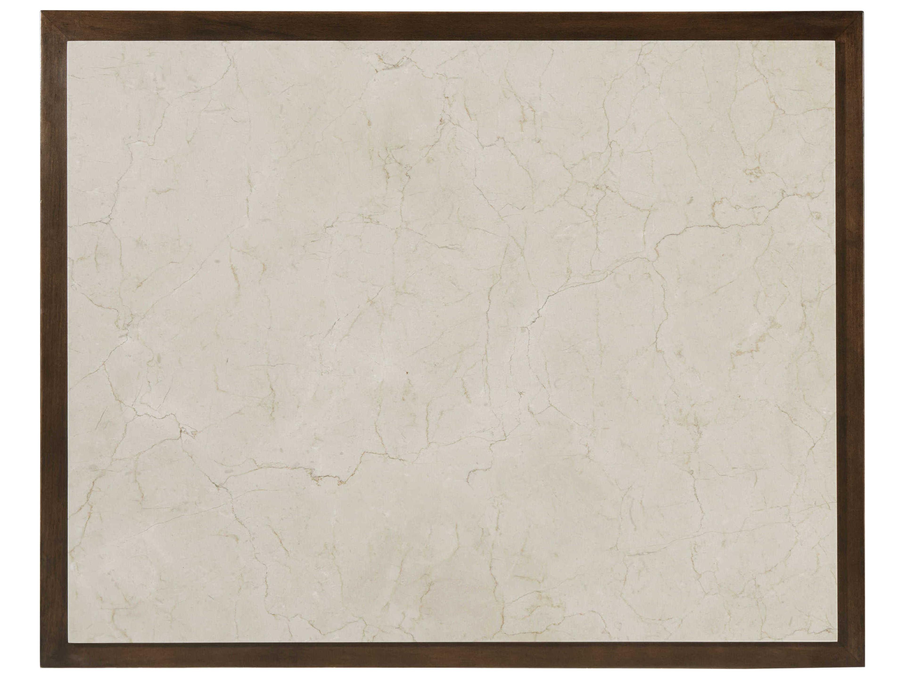 Theodore Alexander Lido Rectangular Marble Bistre End Table