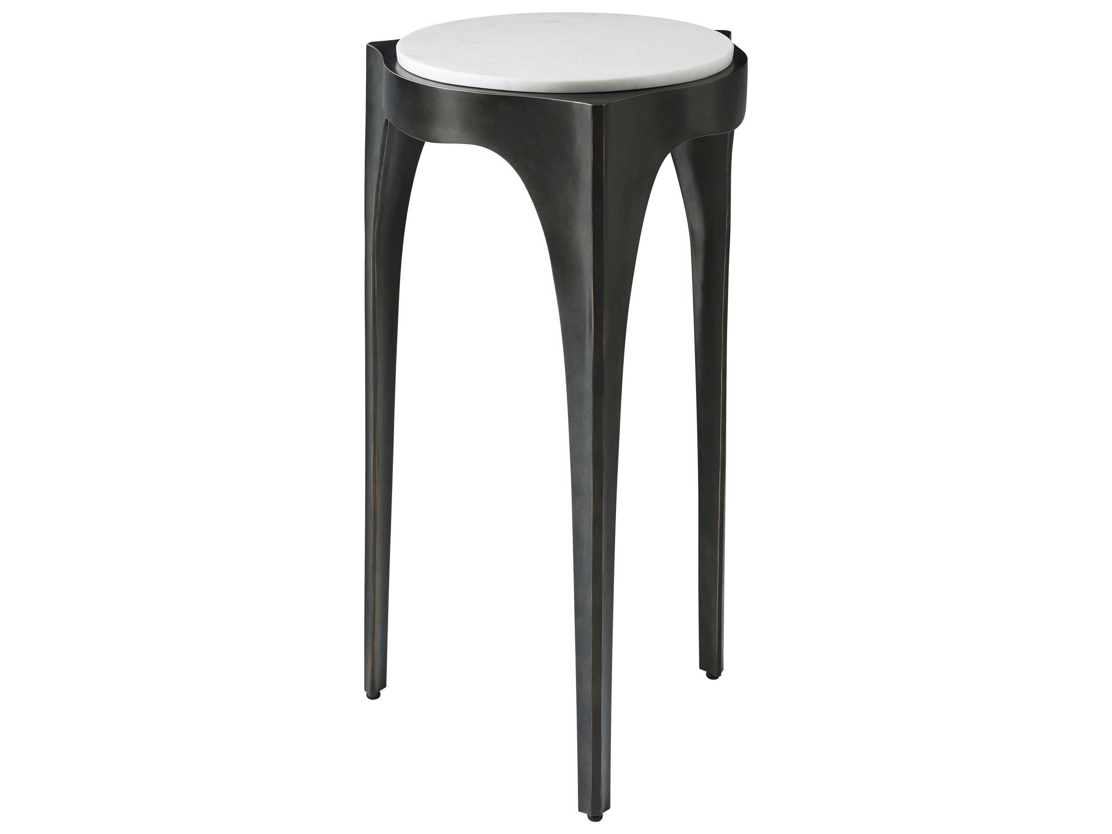 Ta Originals Round Marble Romulus End Table