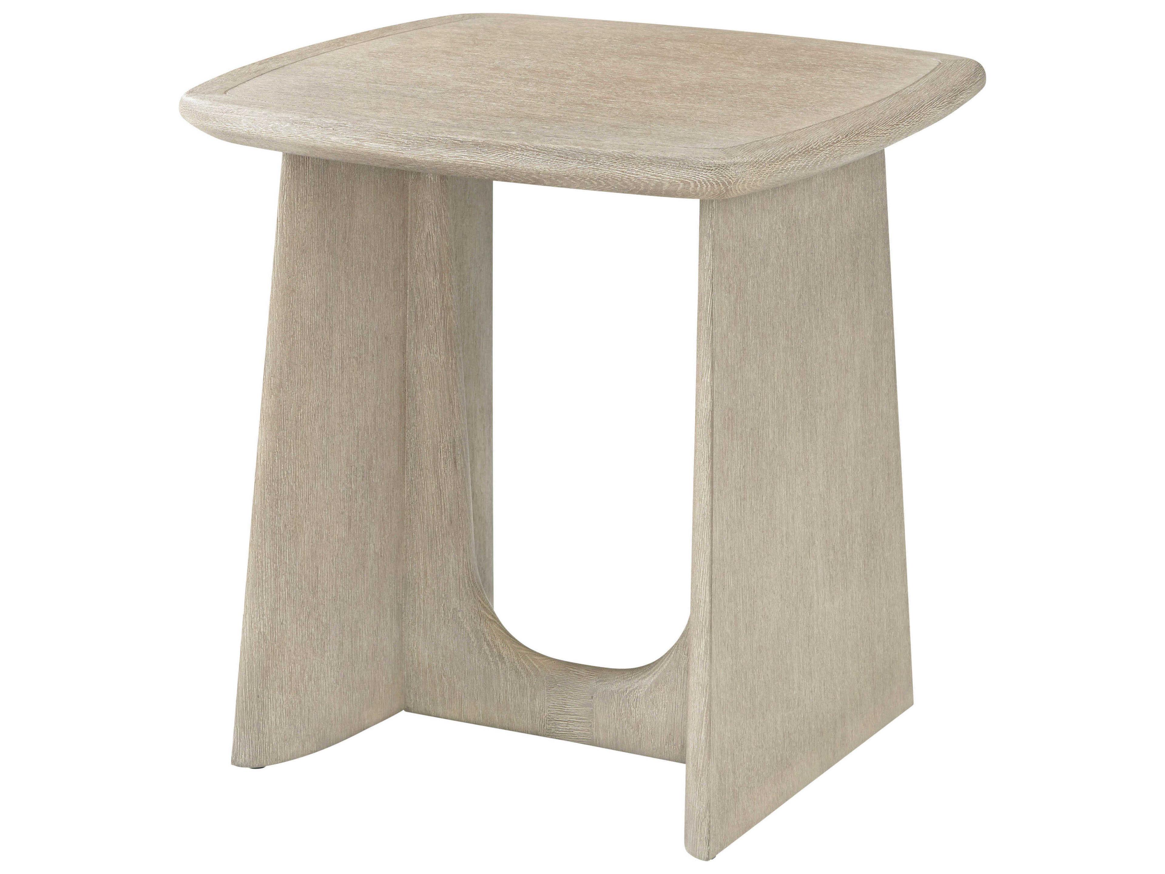 Repose Rectangular Wood Grey Oak End Table