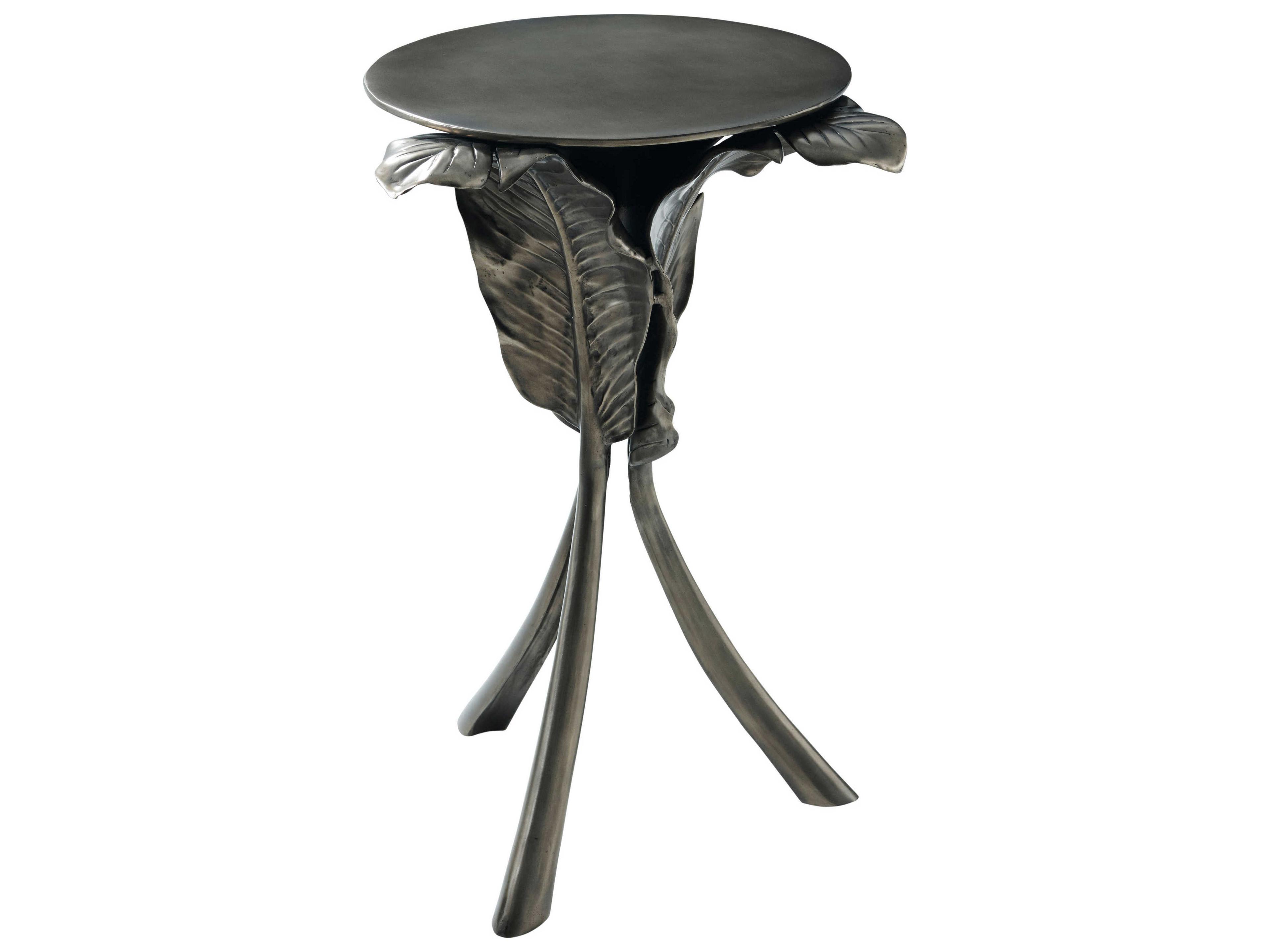 Ta Originals Round Metal Volcanic End Table