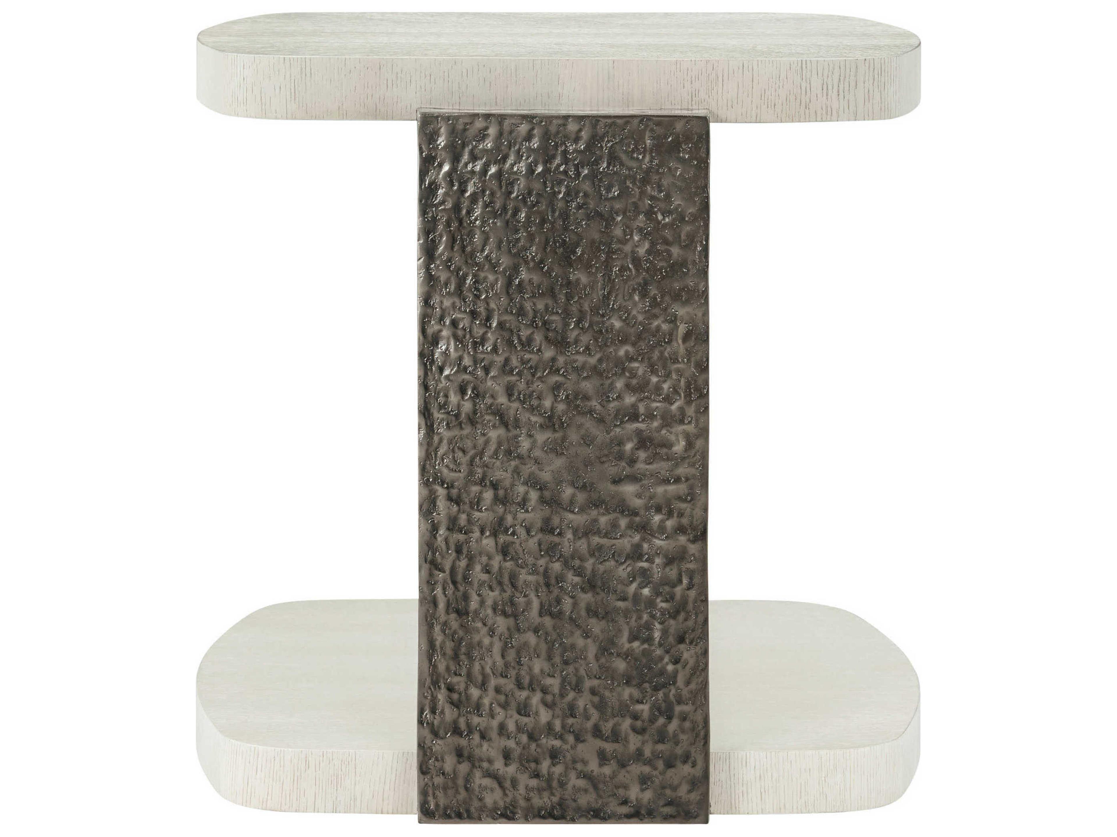 Theodore Alexander Essence Rectangular Wood Opal End Table