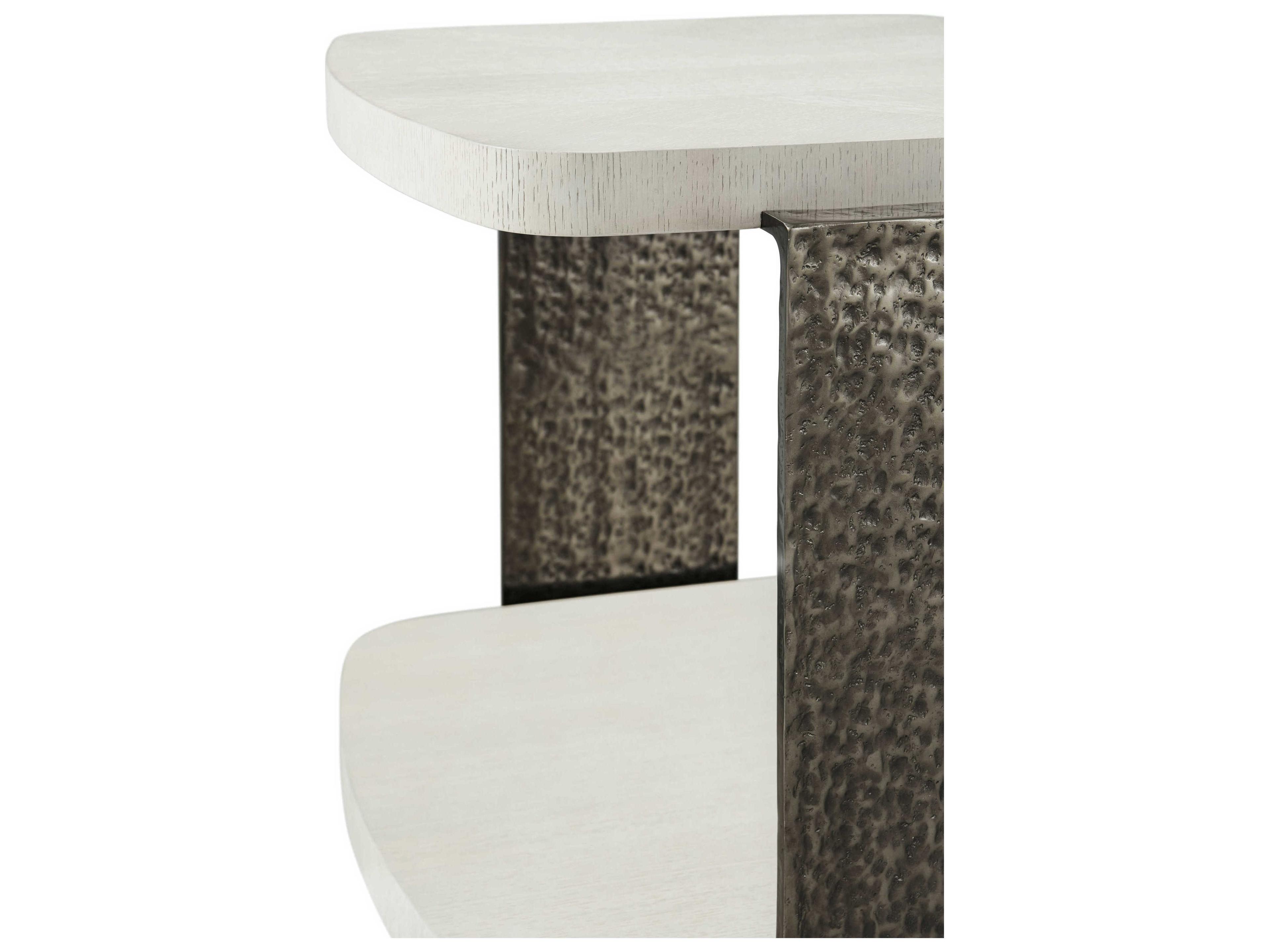 Theodore Alexander Essence Rectangular Wood Opal End Table