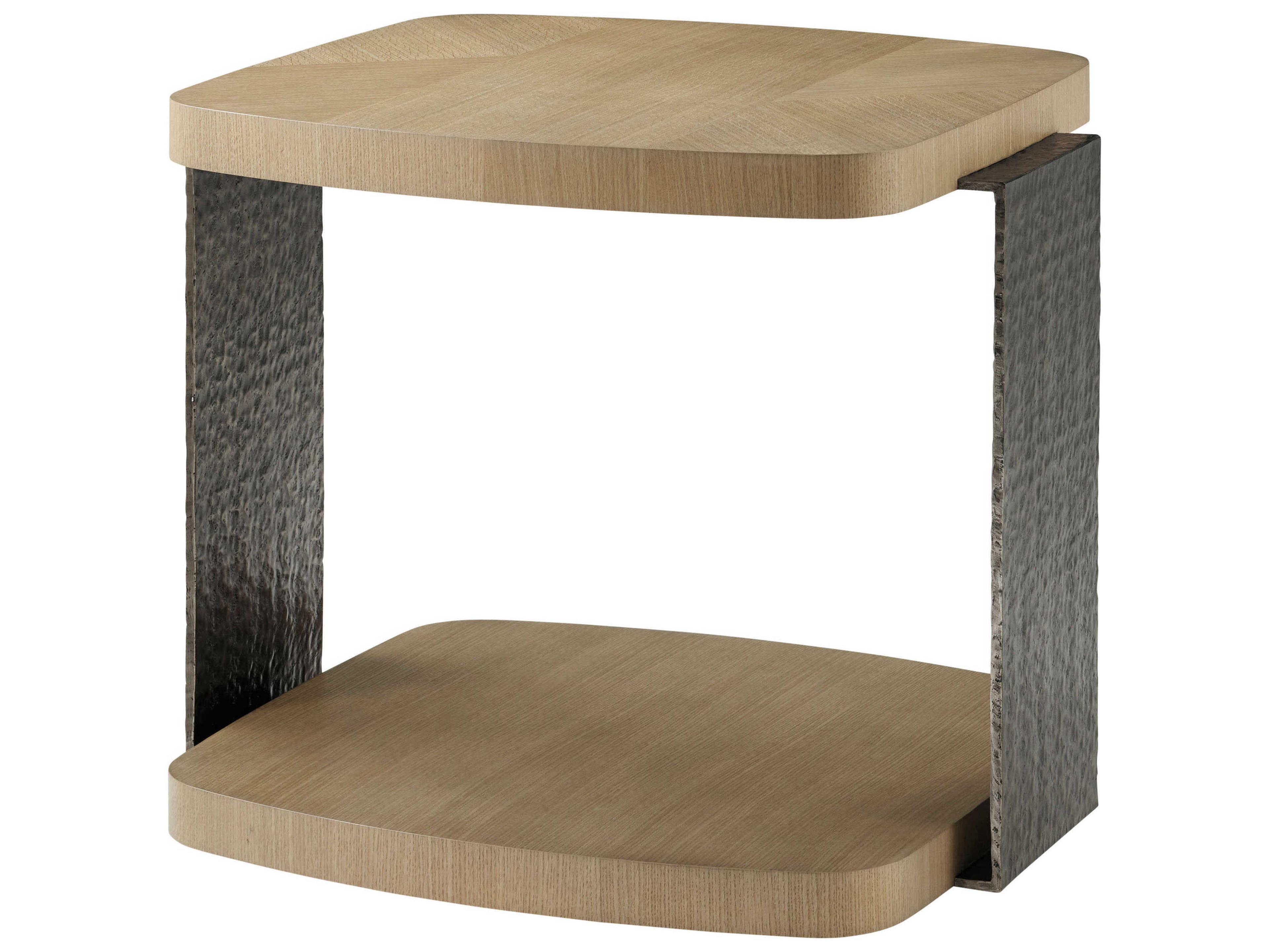Essence Rectangular Wood Blonde End Table