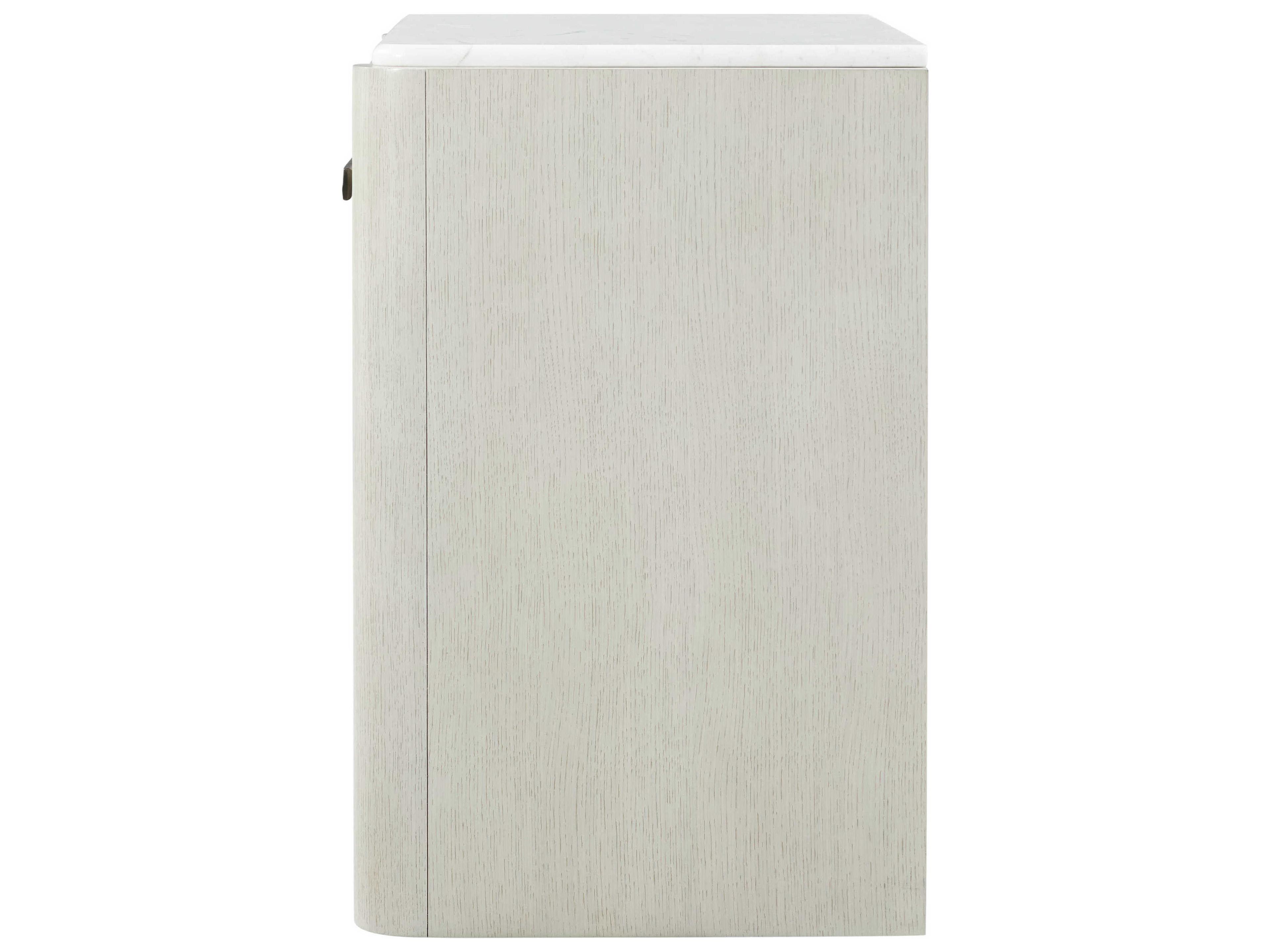 Theodore Alexander Essence 1-Drawer White Nightstand