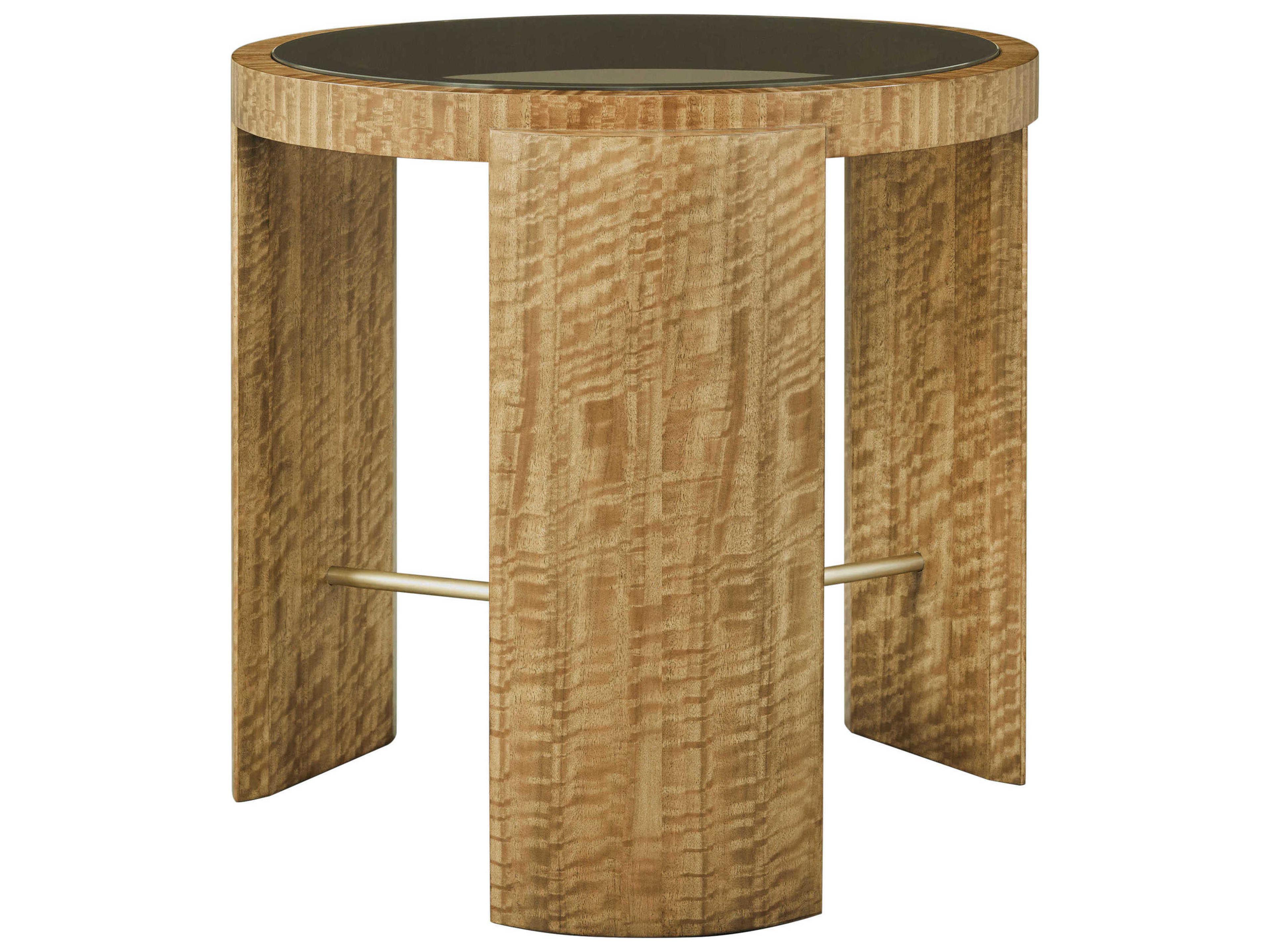 Ta Originals Round Glass Plaza End Table