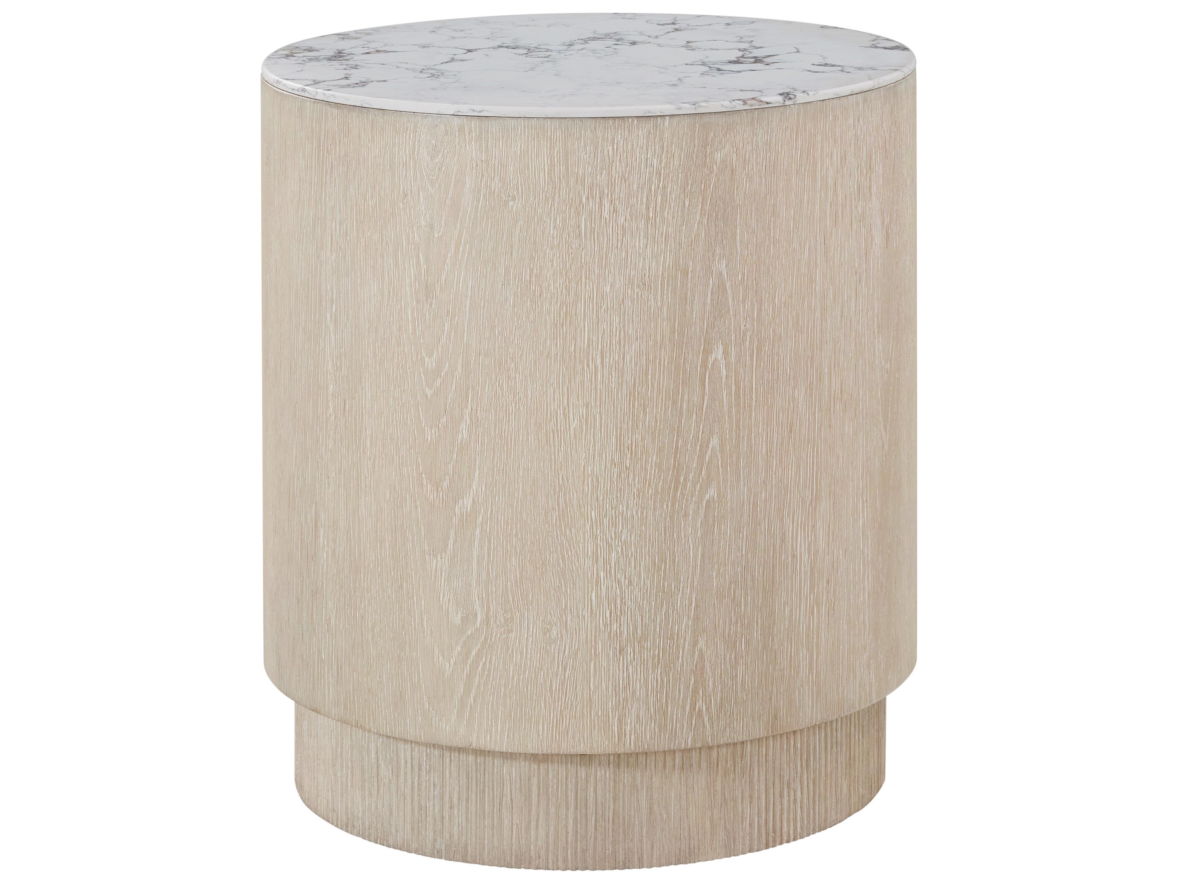 Horizon Round Marble End Table