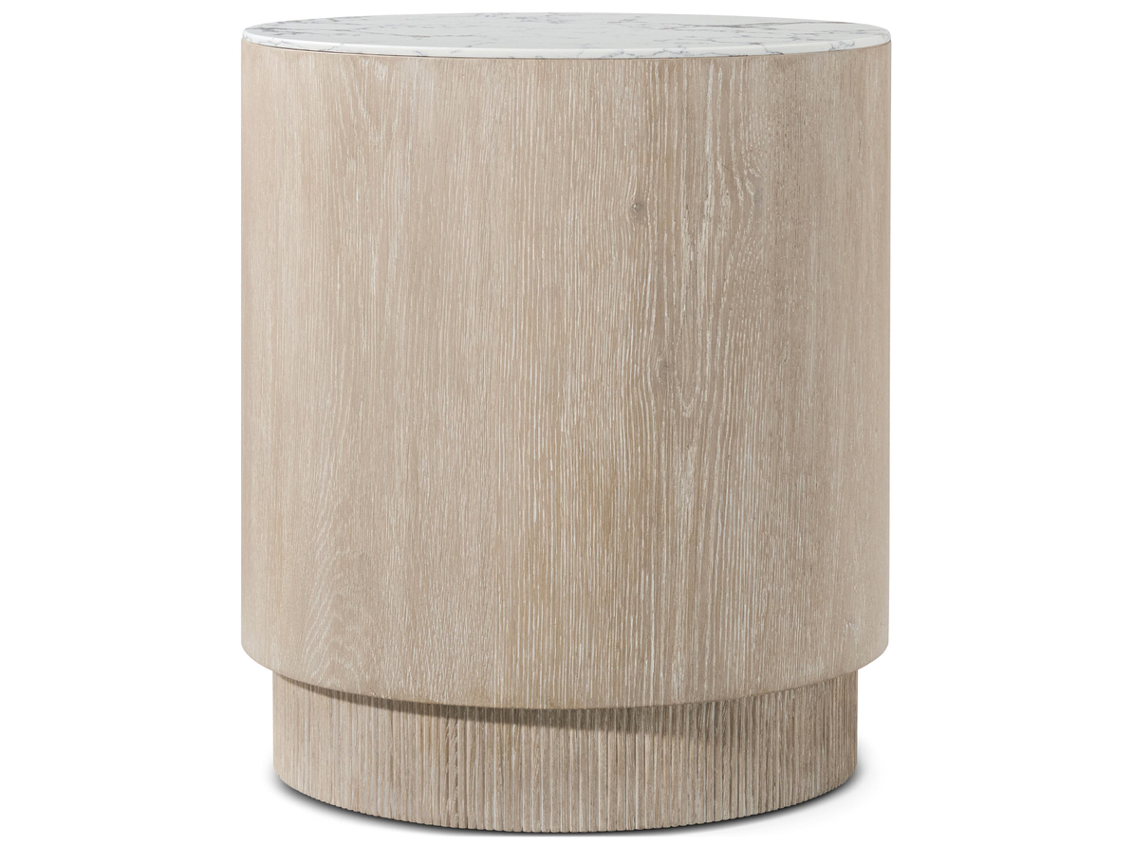 Theodore Alexander Horizon Round Marble End Table